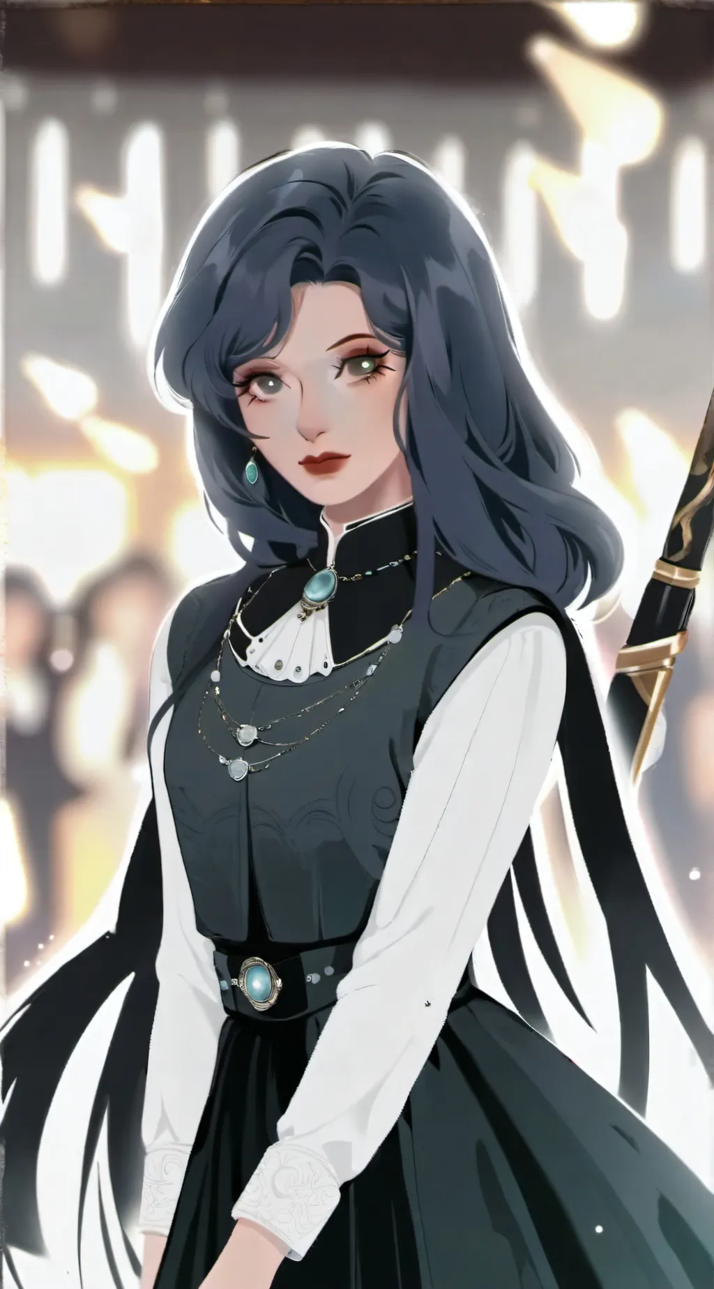 ai character: muzan caiga background