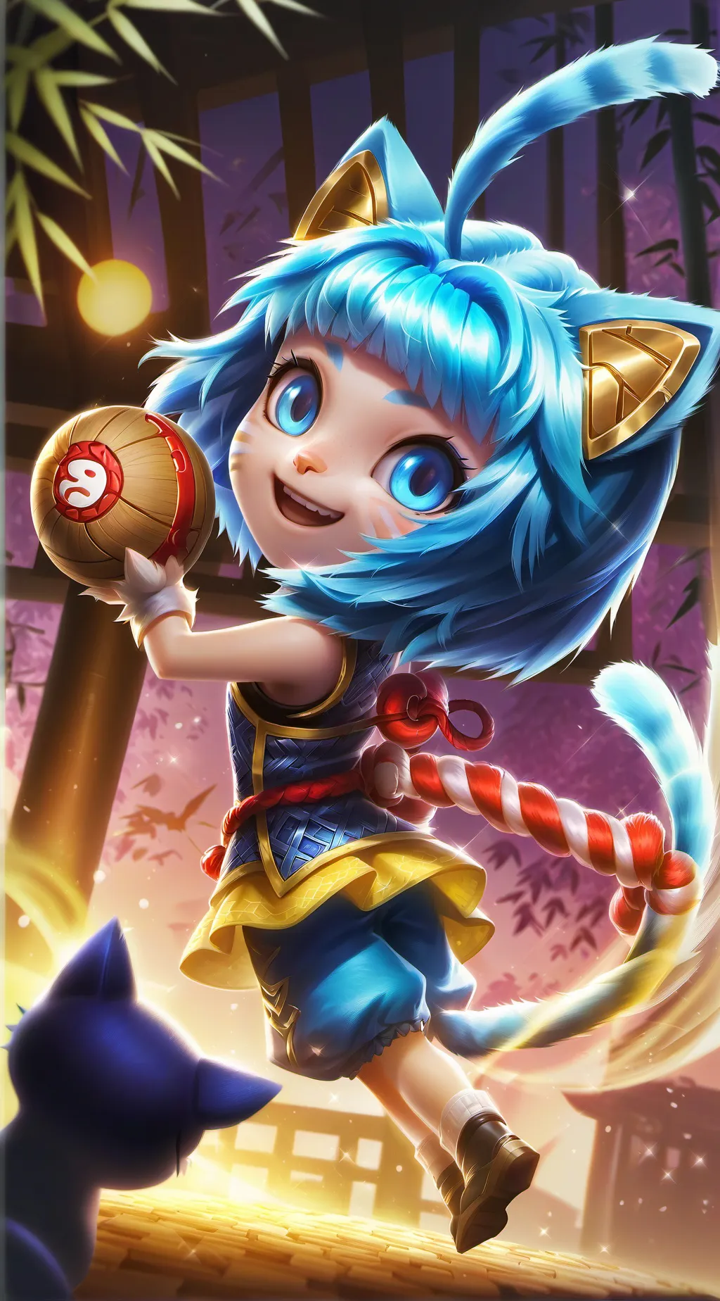 ai character: Bluebell Fluffkin background