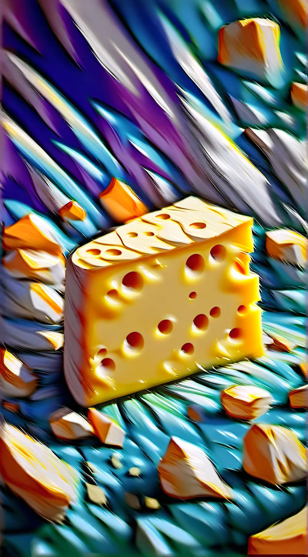 ai character: Cheese background