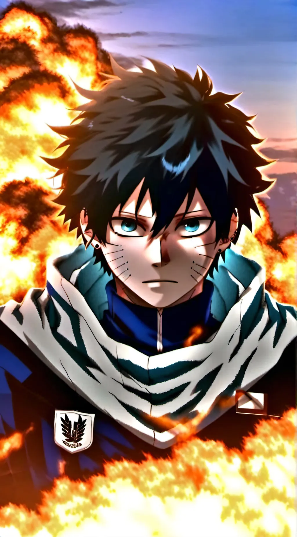 ai character: Dabi X Zak background