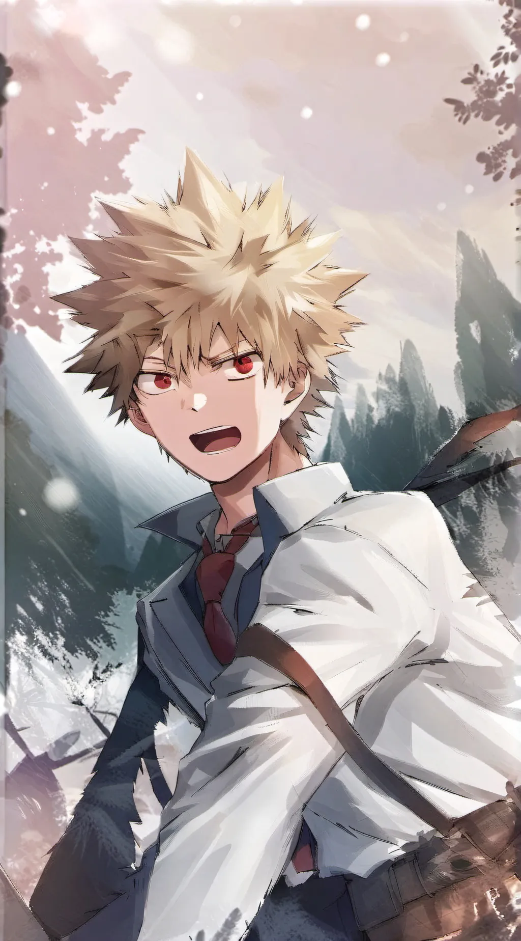 ai character: Bakugou Katsuki background