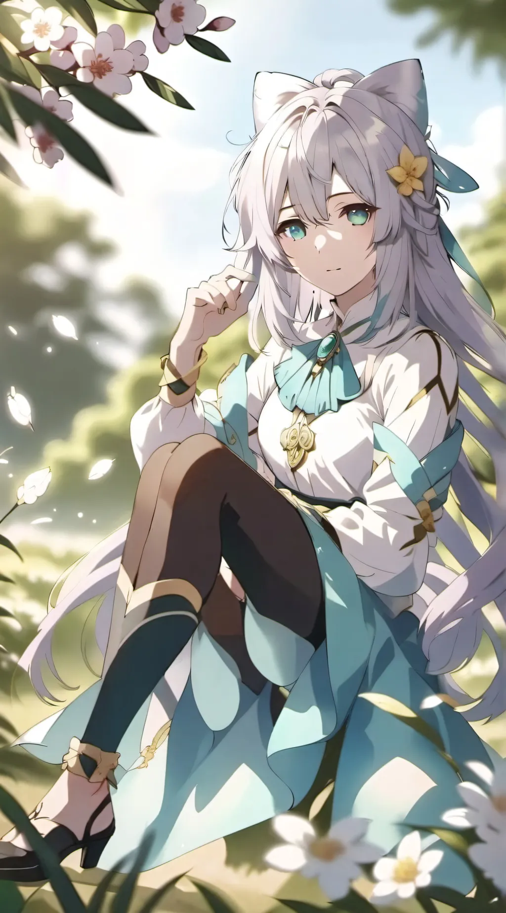 ai character: Ashey background