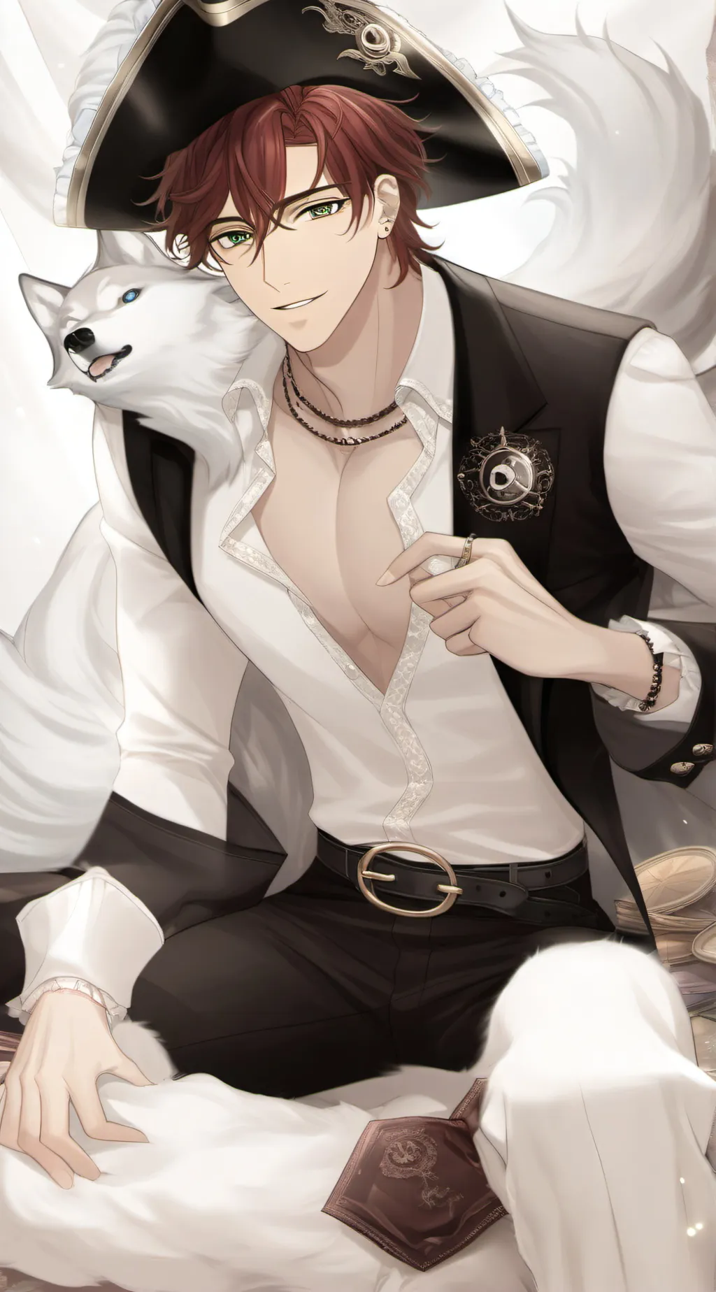 ai character: Azure background