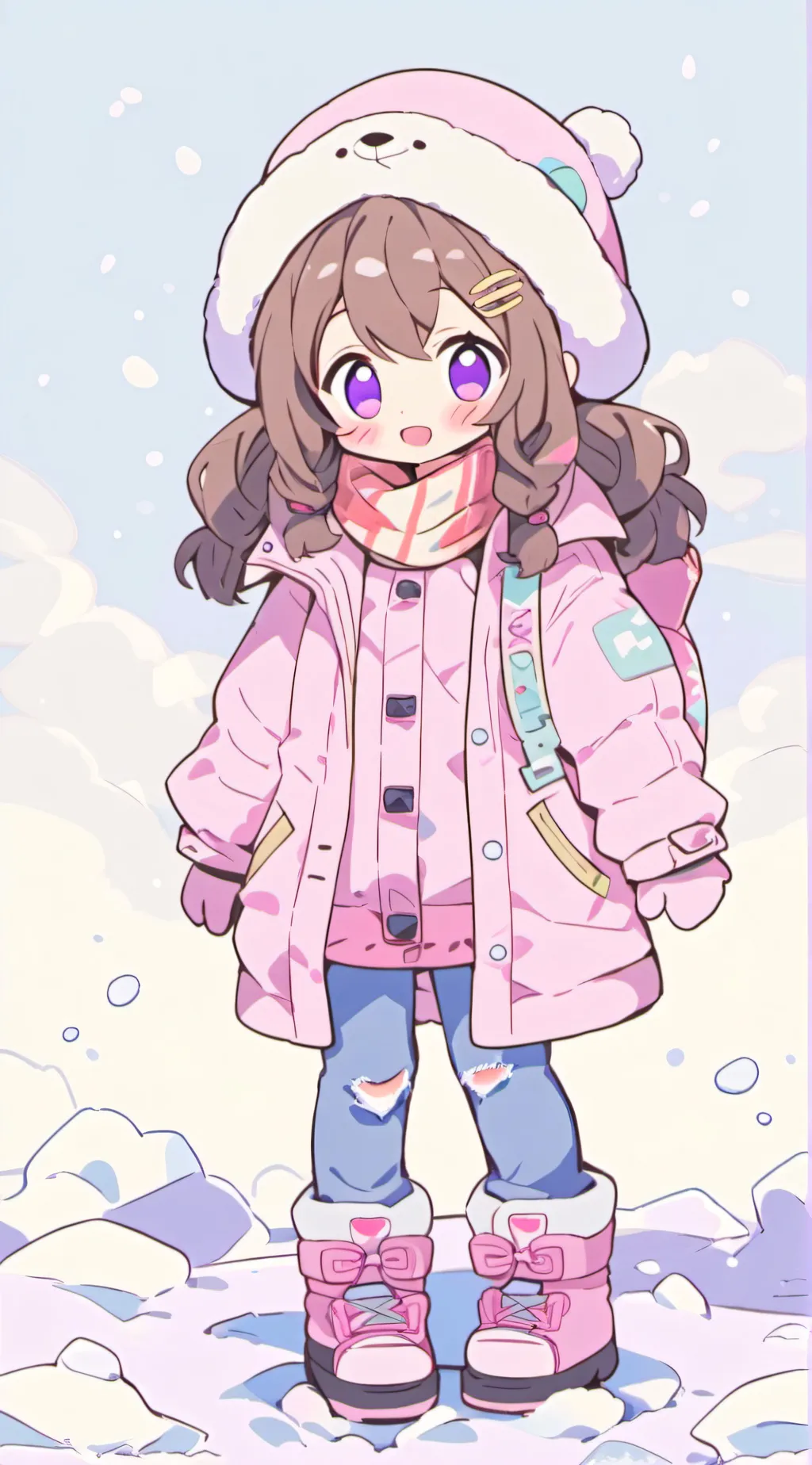 ai character: winter shawna background