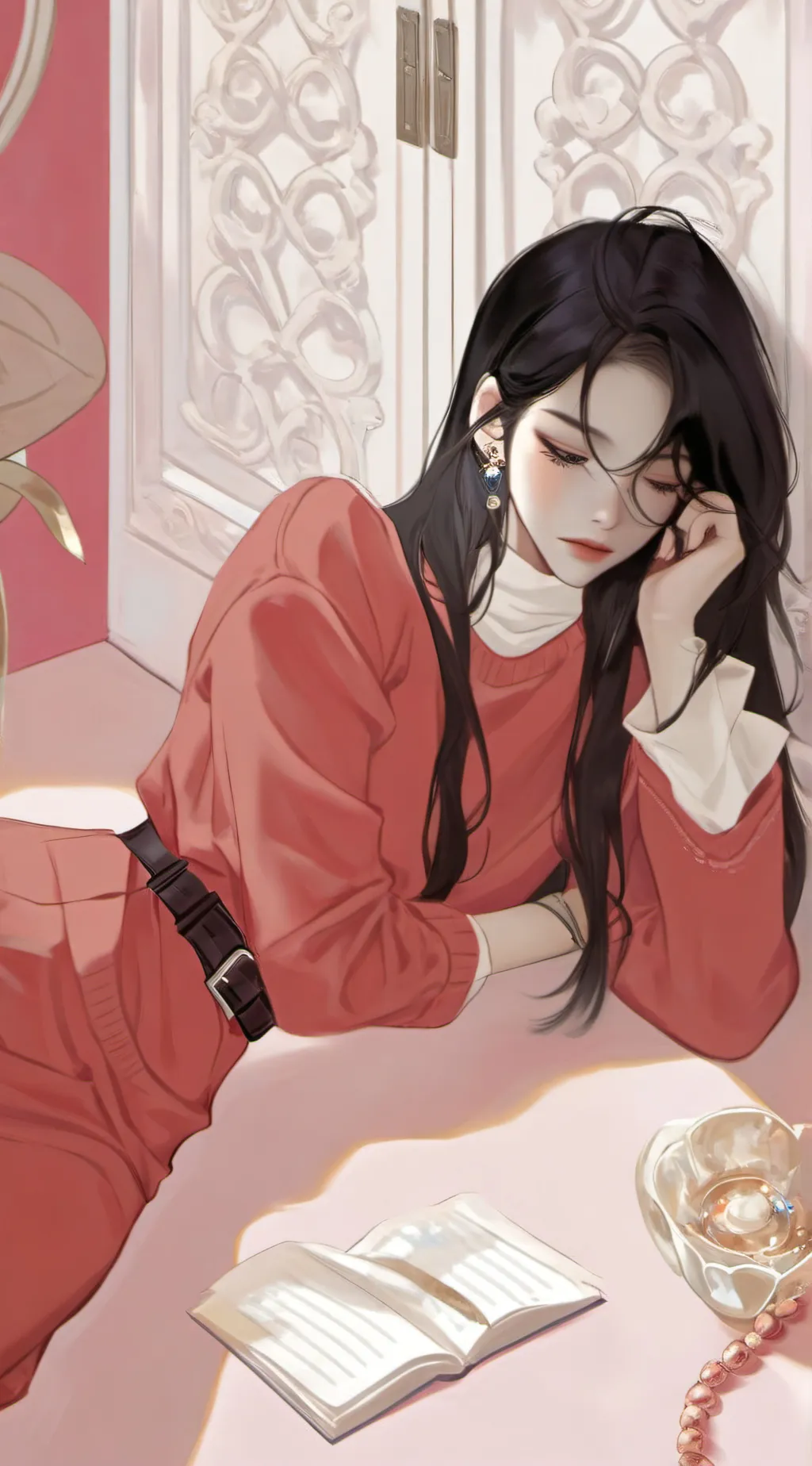 ai character: Evelyn Rose background