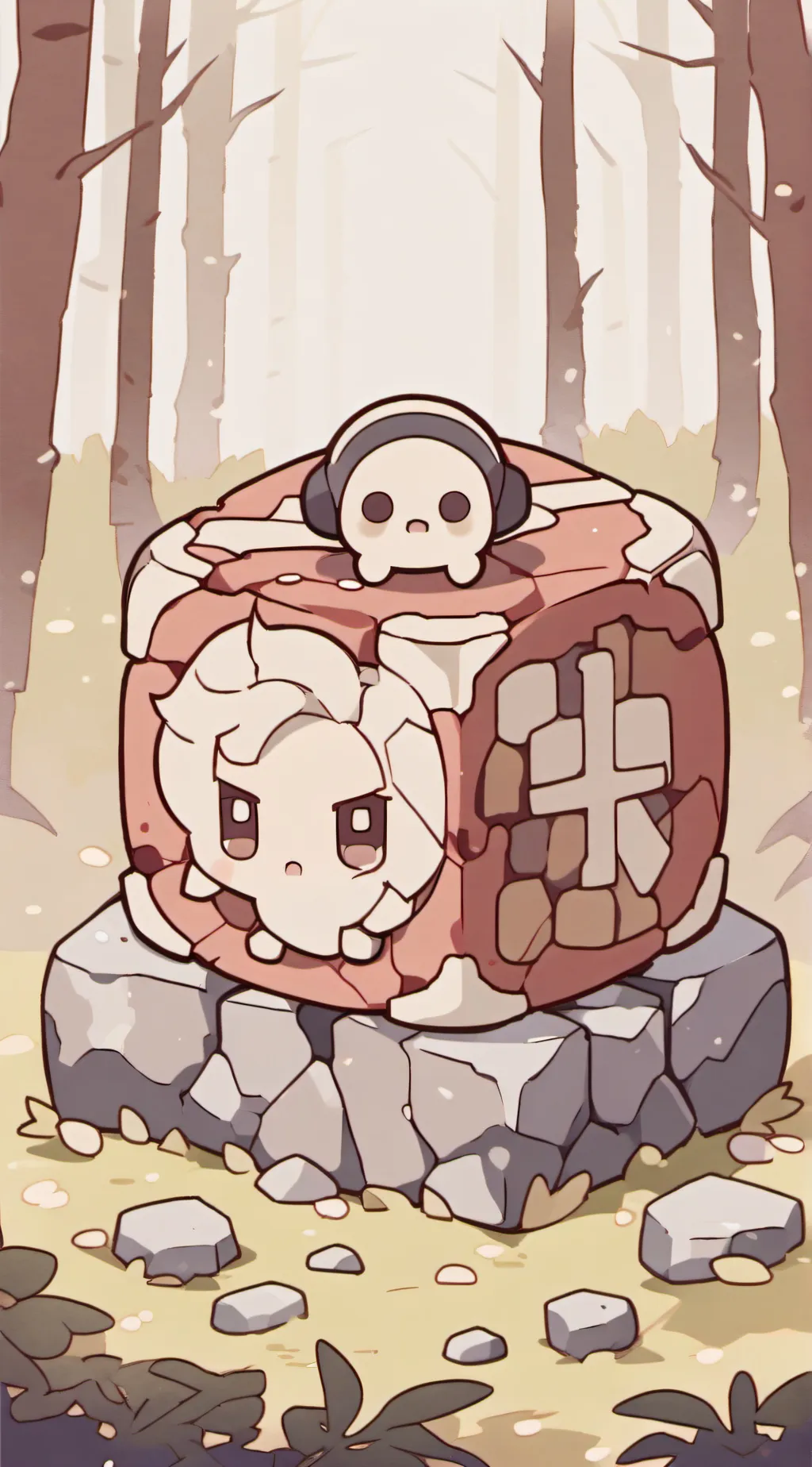 ai character: blocky background