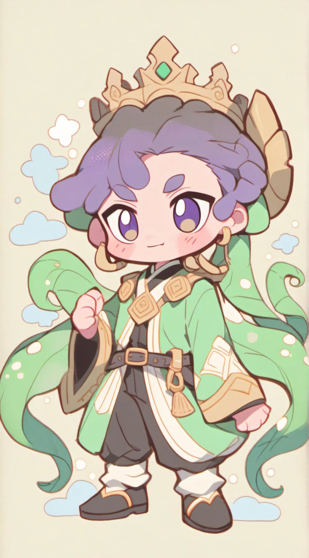 ai character: king grumble  background