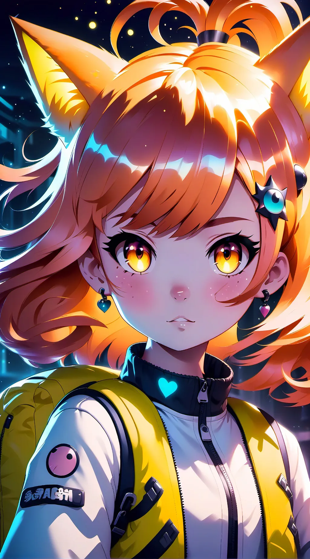 ai character: honey background