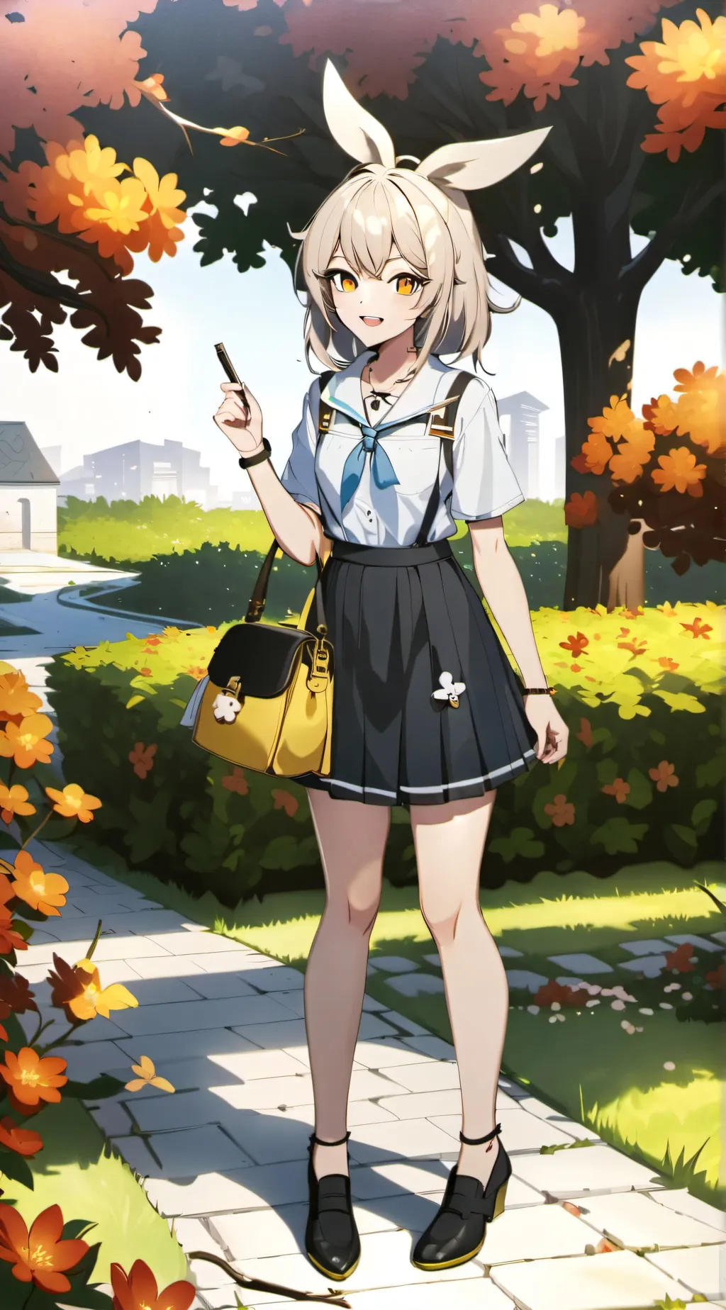 ai character: Modeling school background