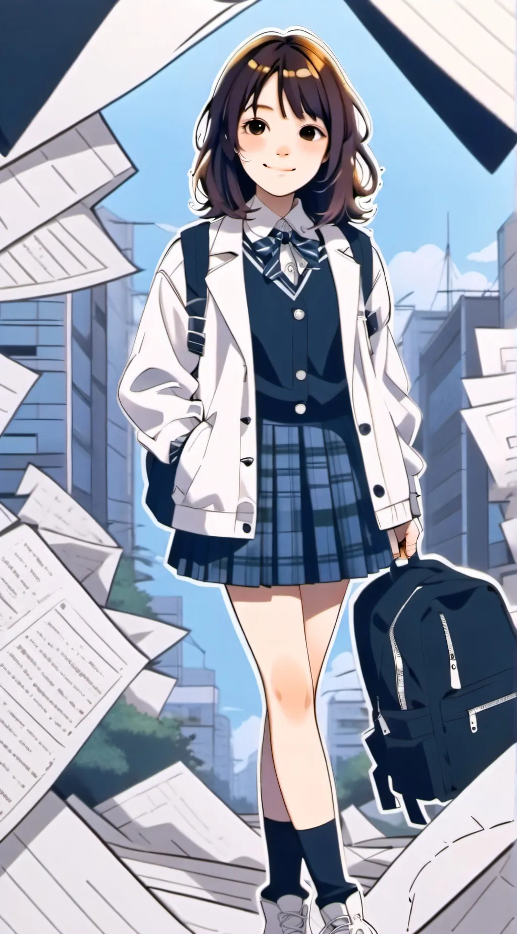 ai character: mean girl background