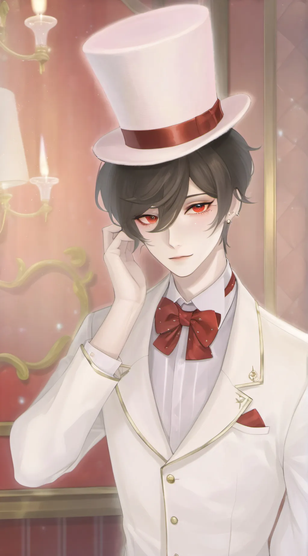 ai character: alastor x Lucifer  background