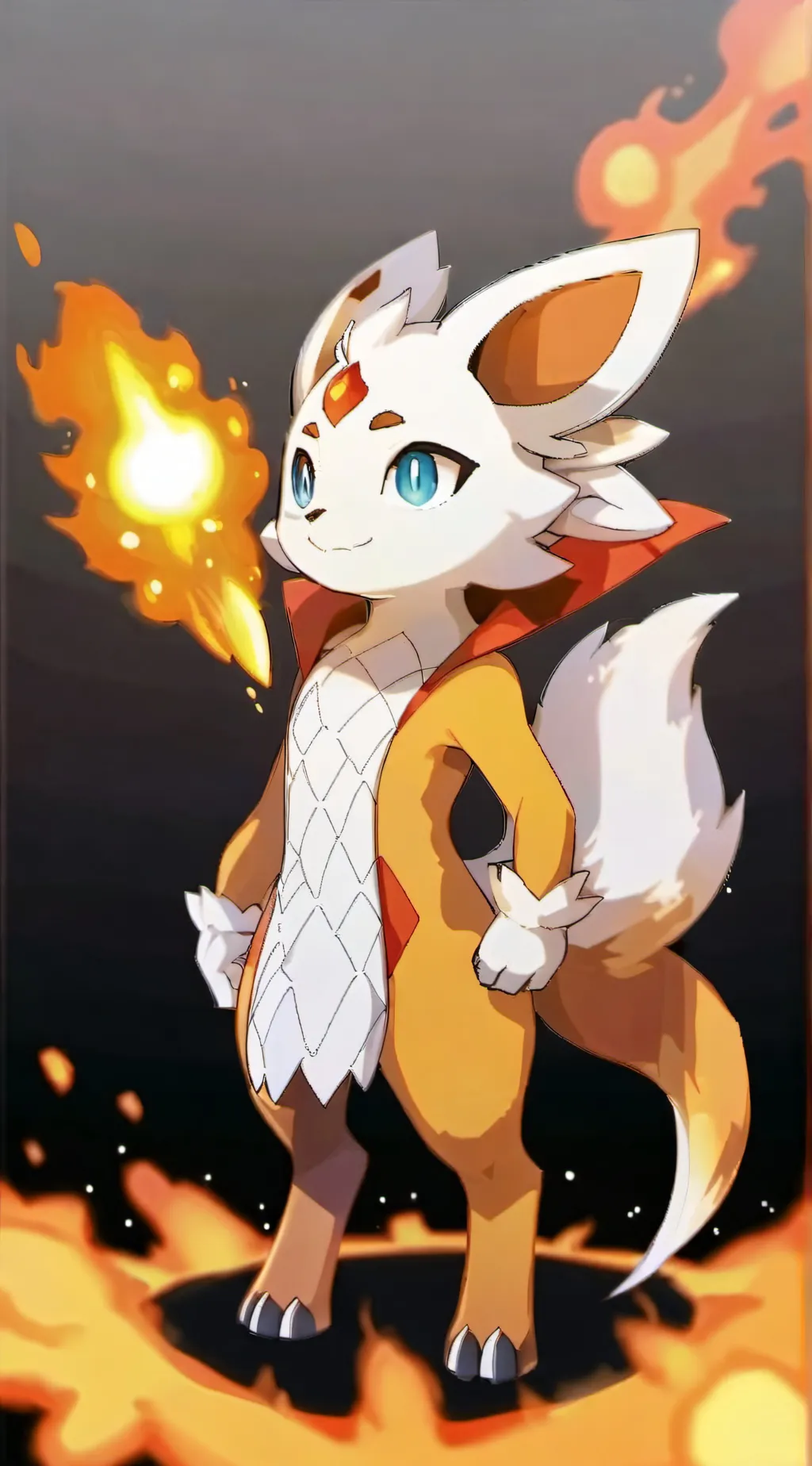 ai character: foxally background