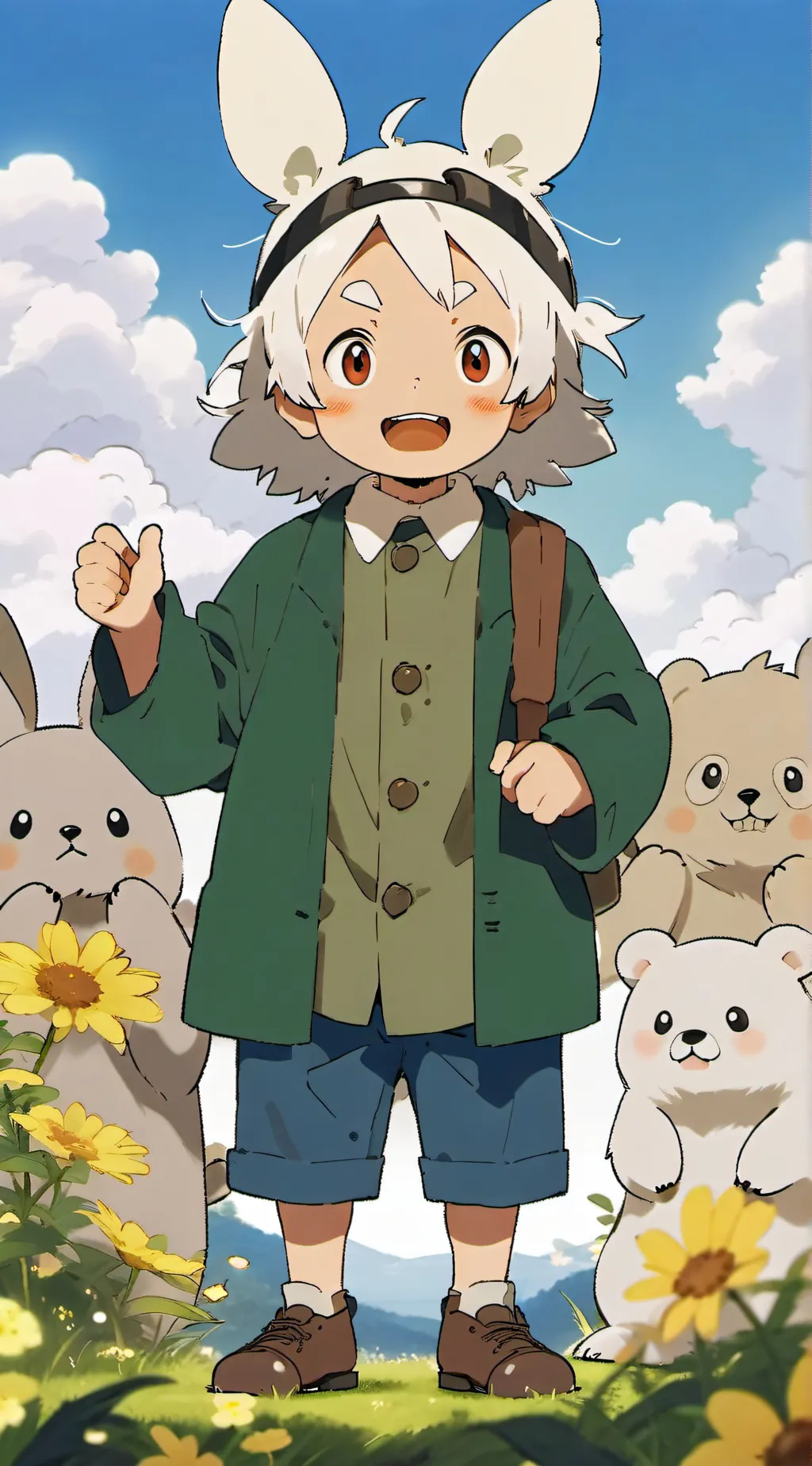 ai character: Classroom Test background