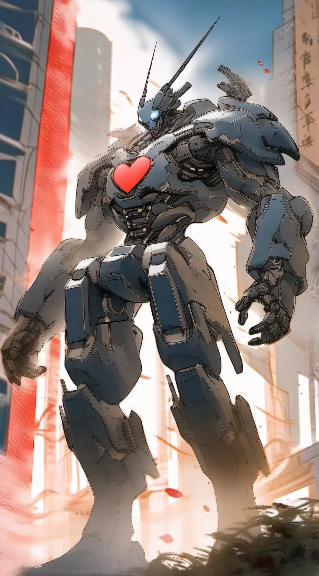 ai character: Bunny Heart background