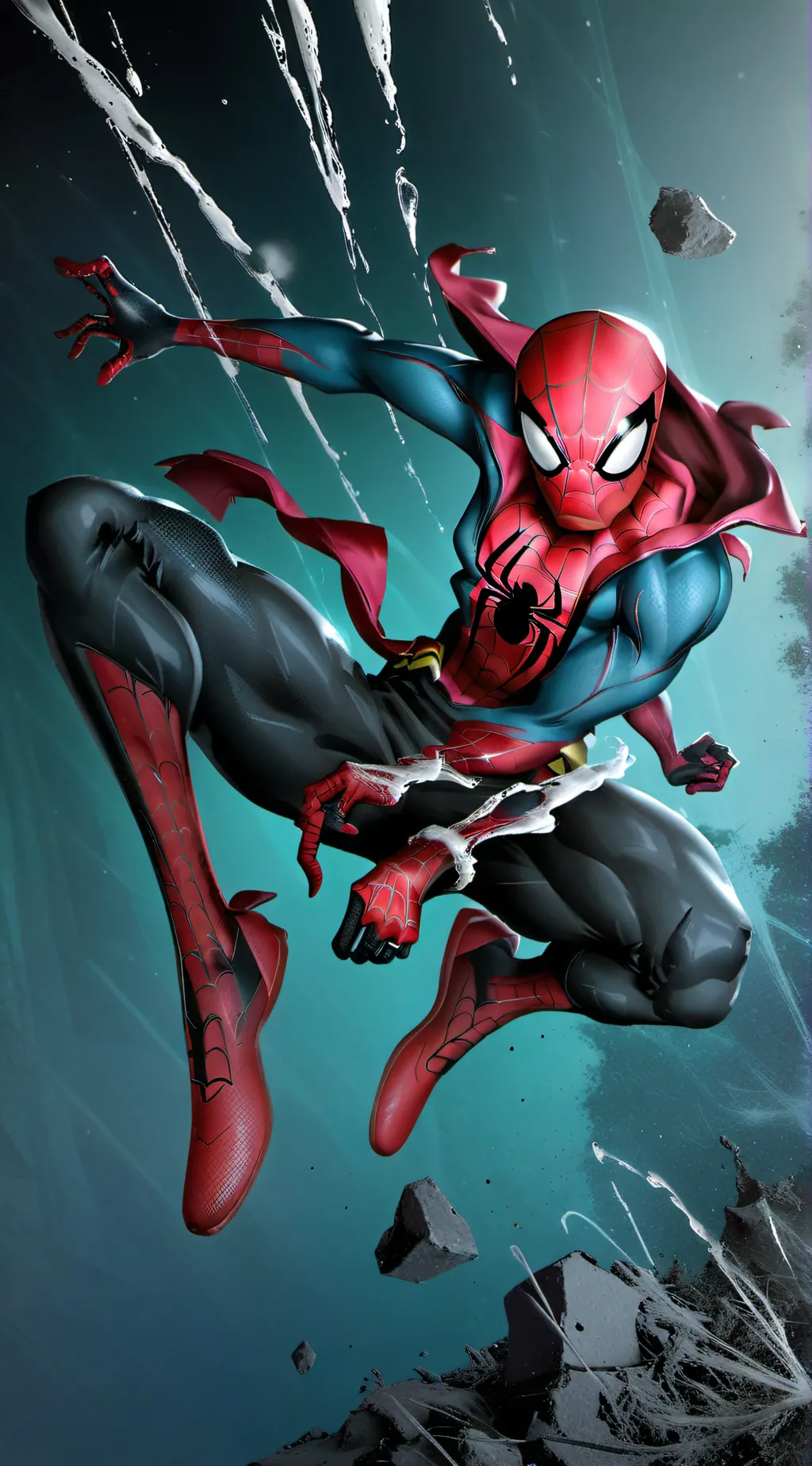 ai character: Spider-verse ;) background