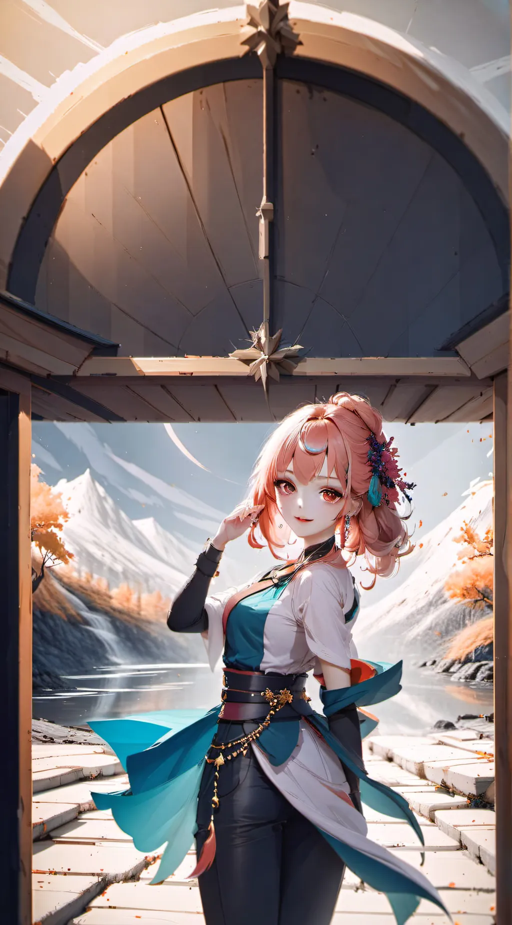 ai character: beauty peagent background