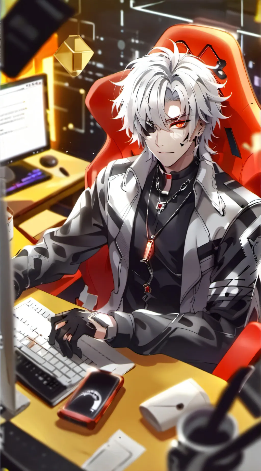 ai character: Rei background