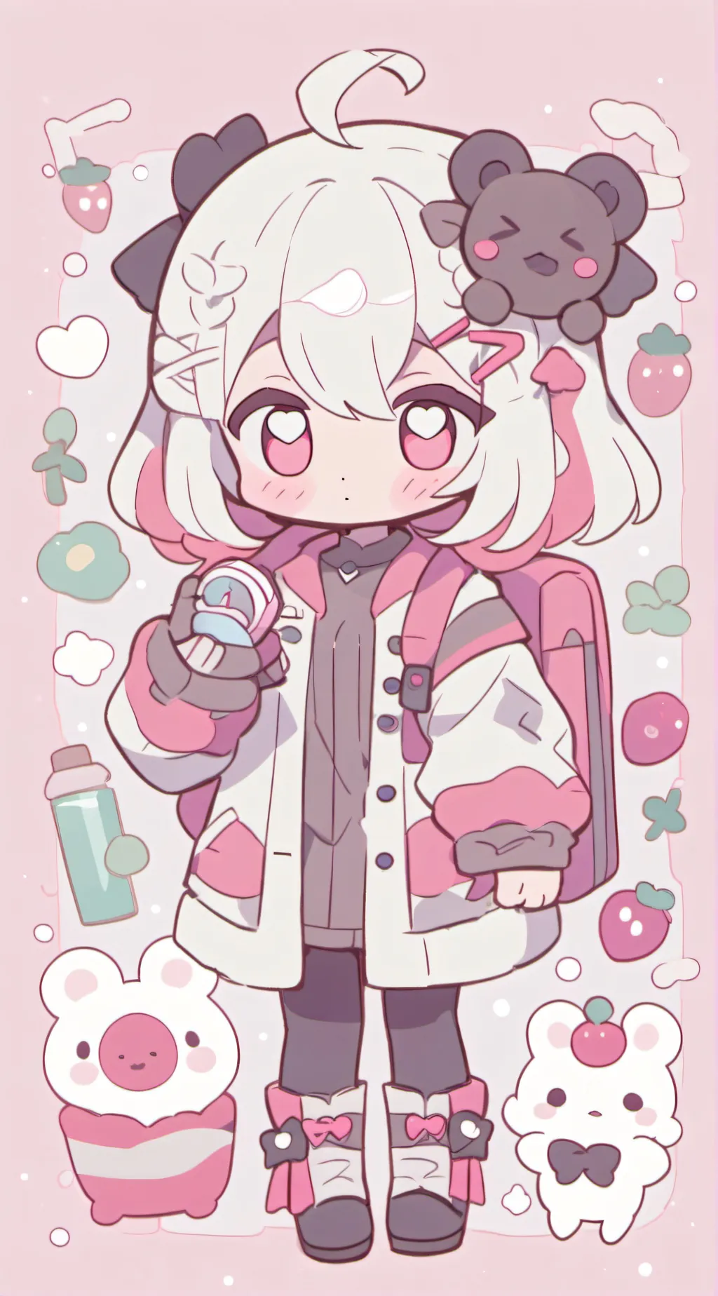 ai character: .....hi👋 background