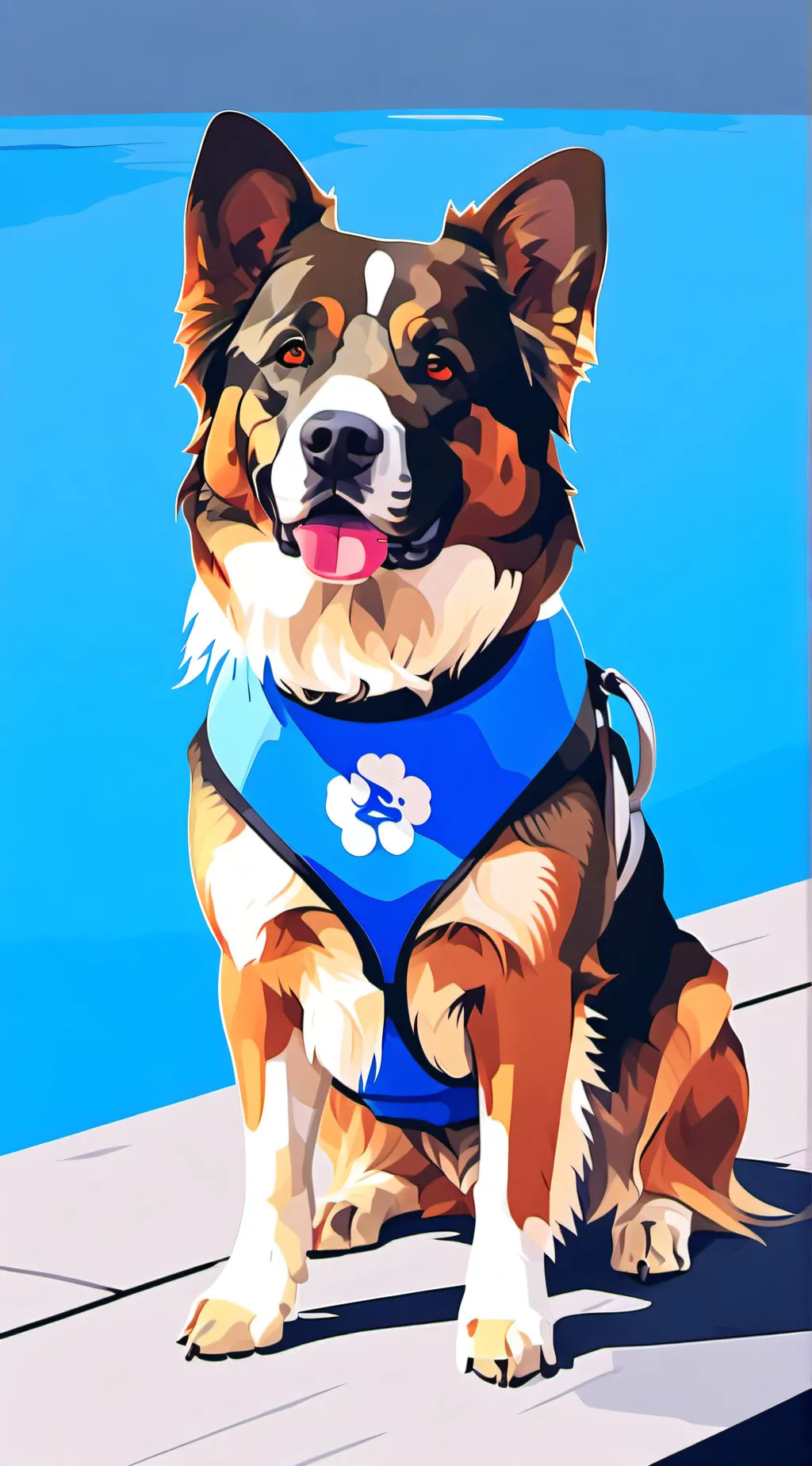 ai character: Service Dog background