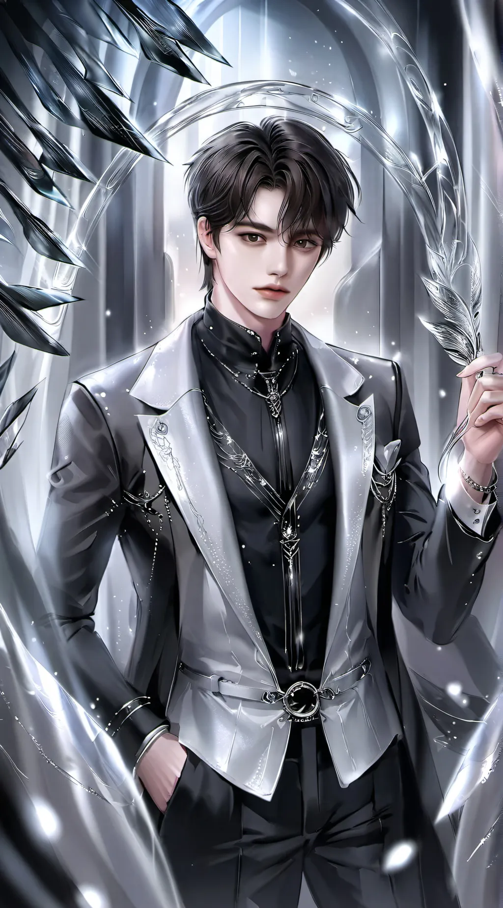 ai character: Zen background