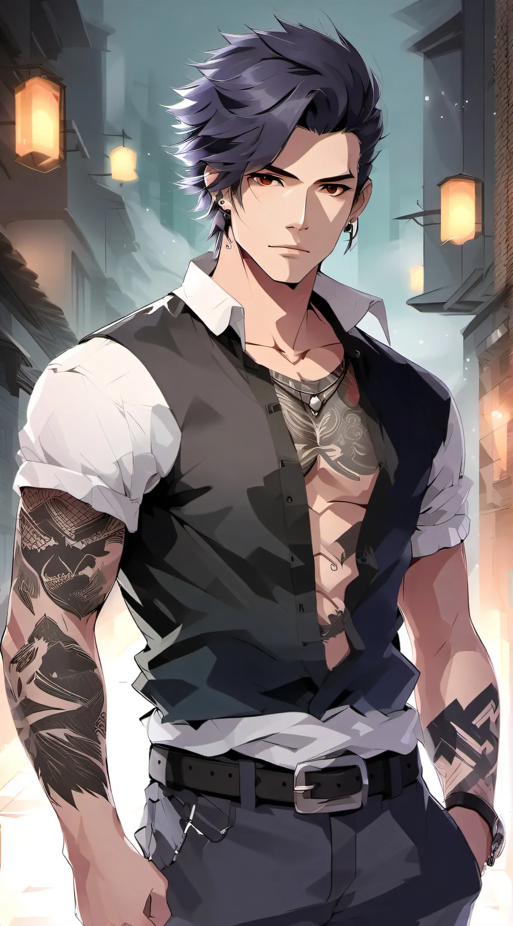 ai character: Ashton background