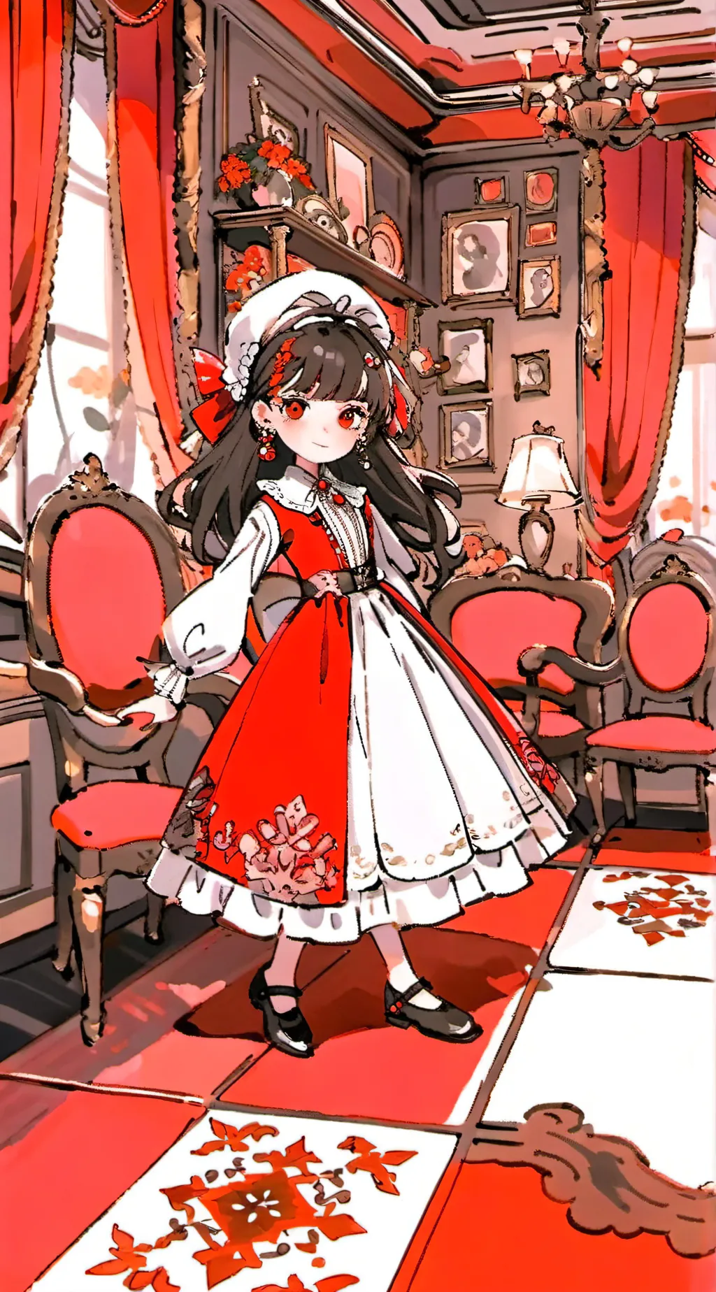ai character: HH hotel child background
