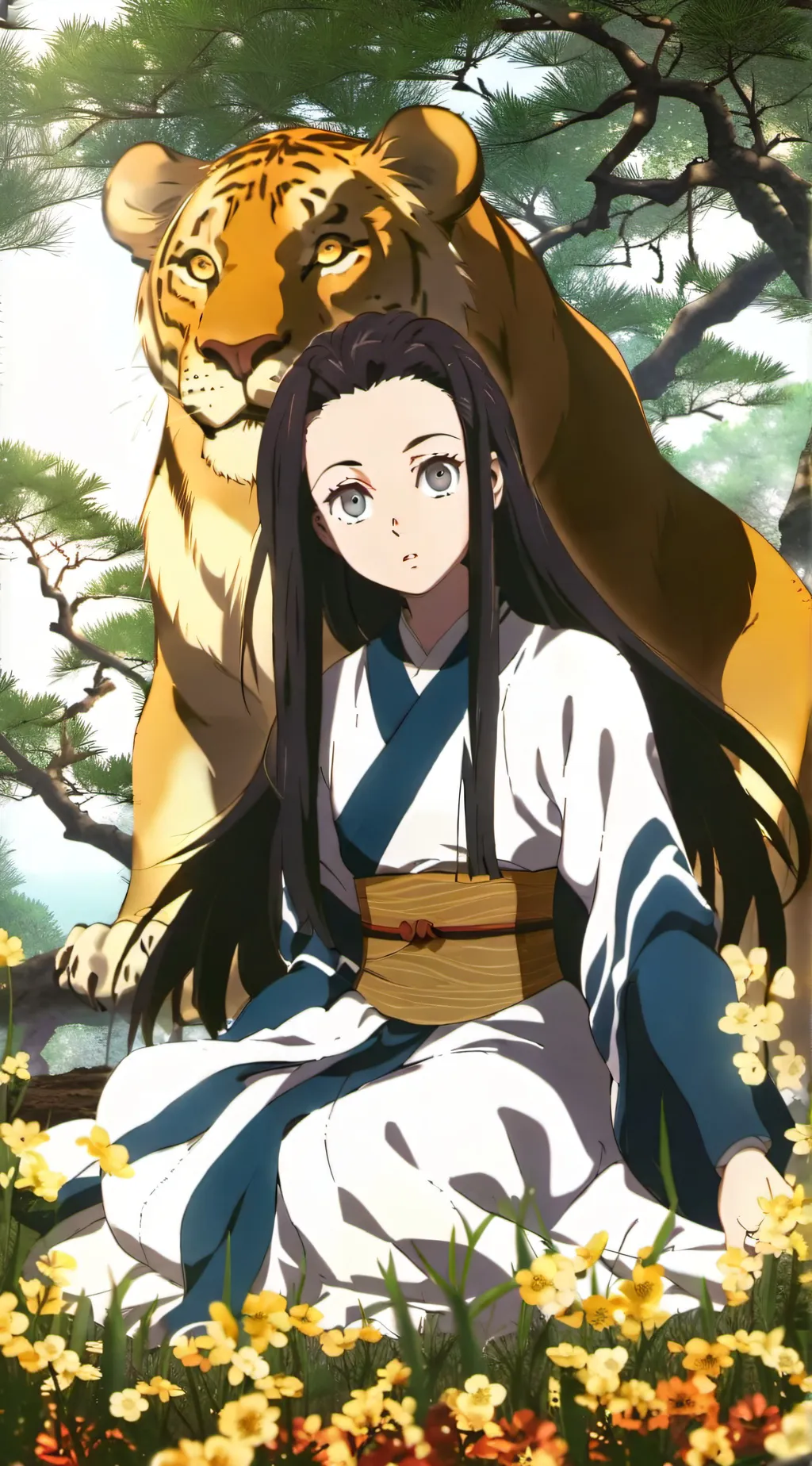 ai character: Nezuko VR background