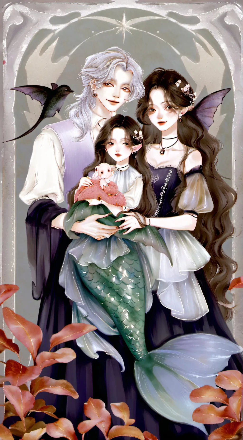 ai character: Mermaid Fam!/Rp!♡♡ background