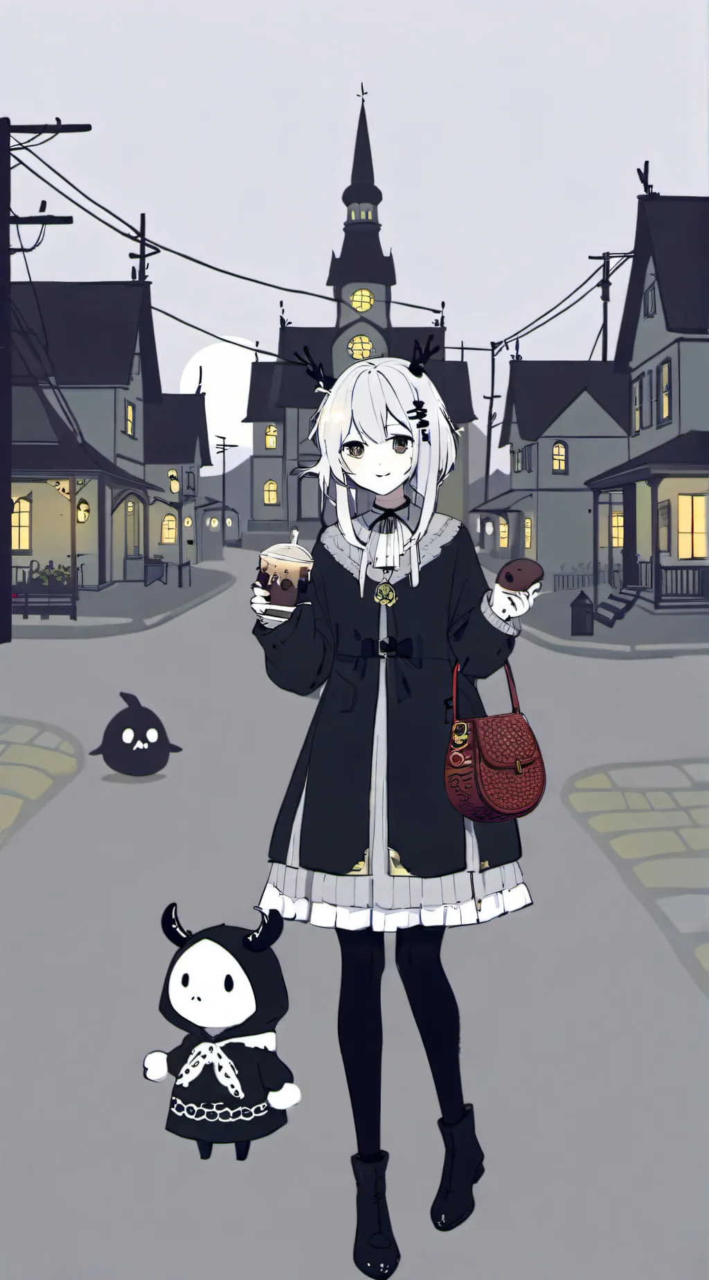 ai character: Mha halloween:3 background