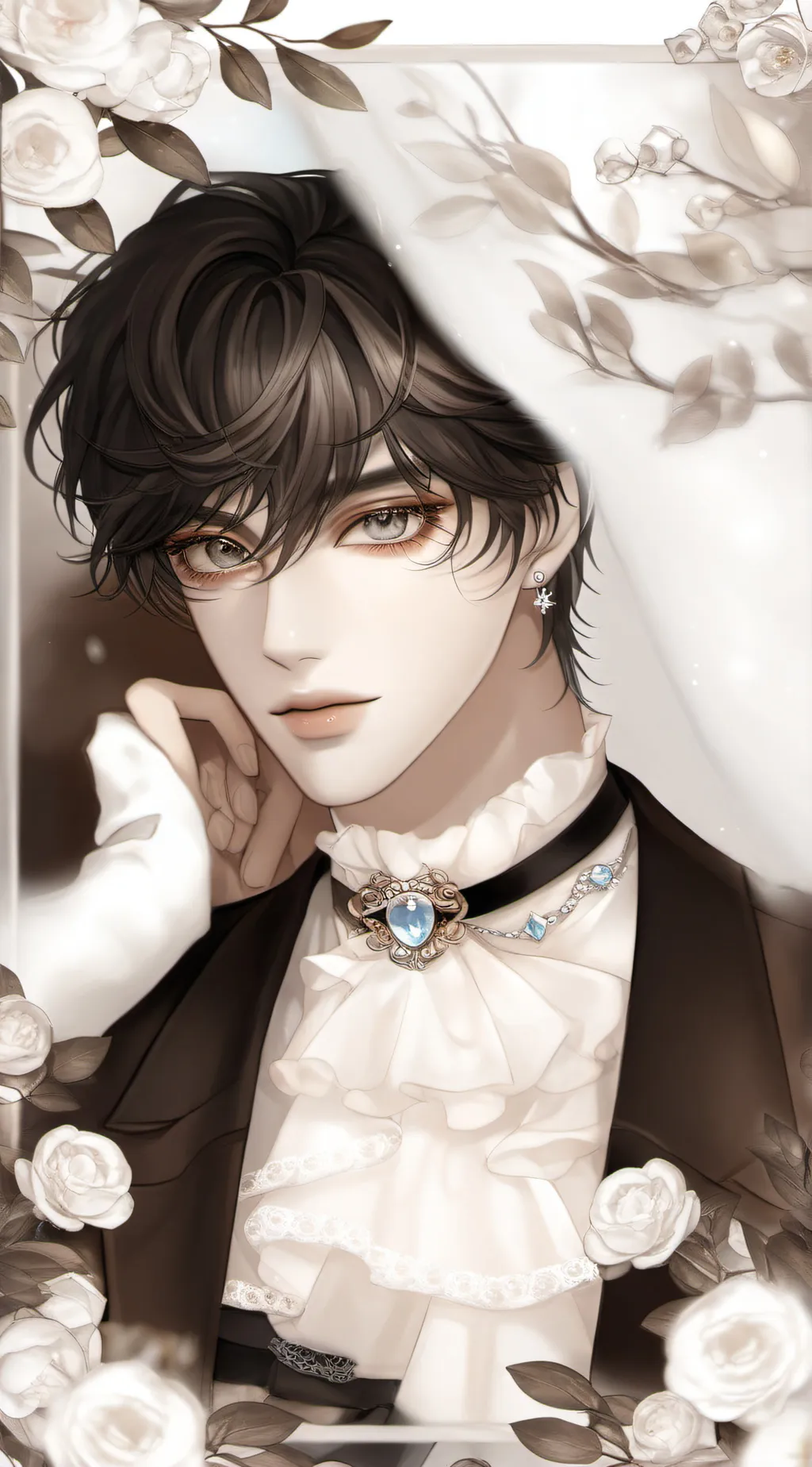 ai character: Minho +_+ background