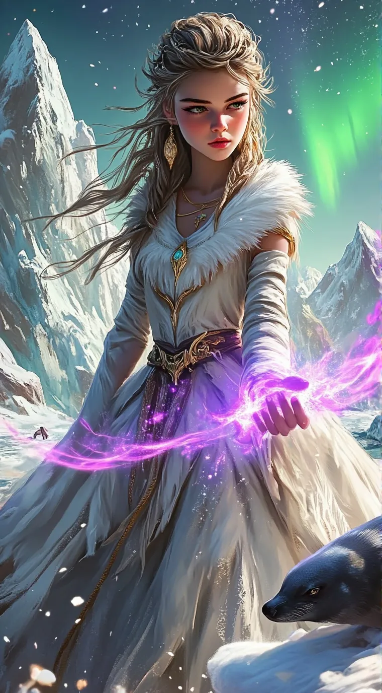 ai character: Aurora background