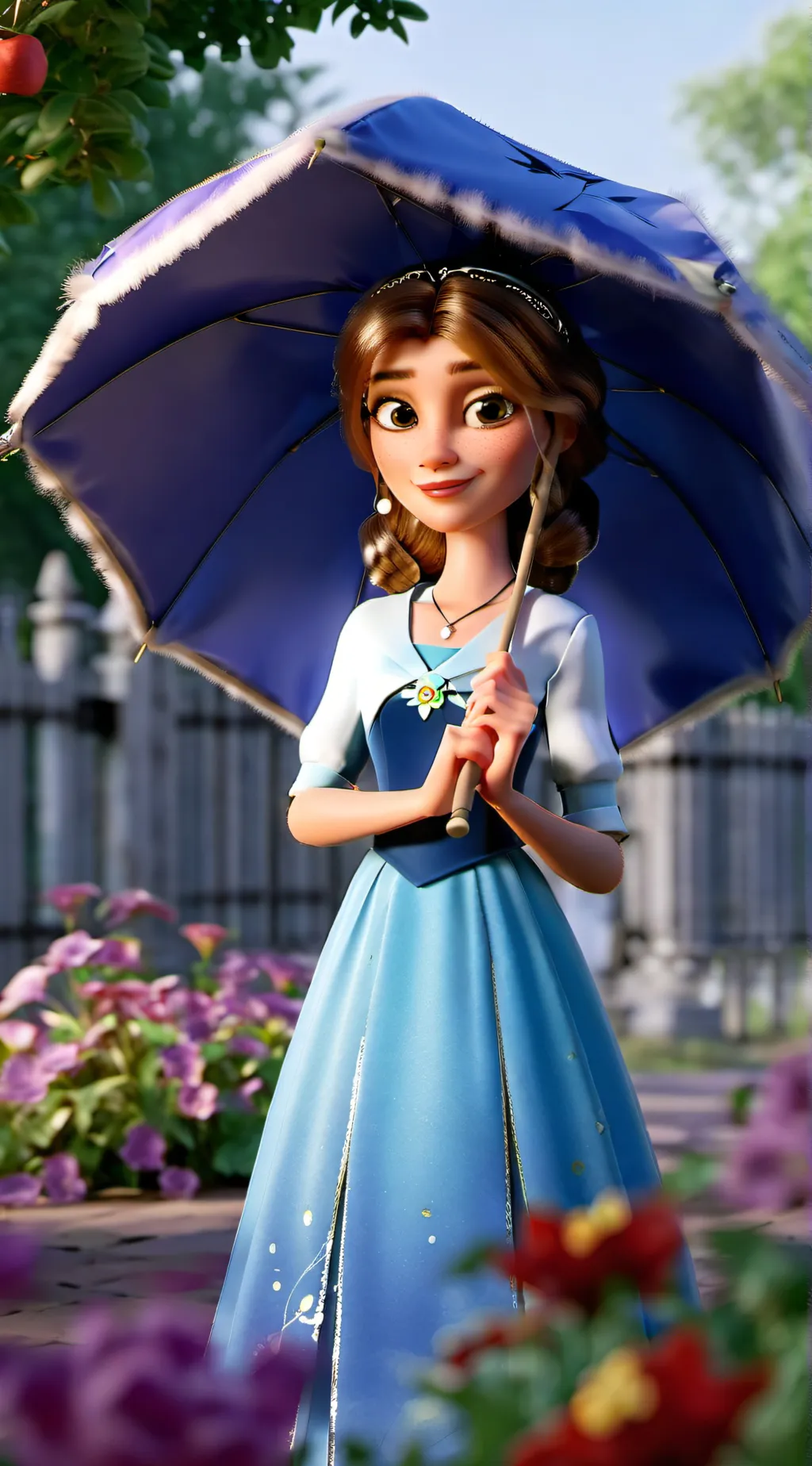 ai character: Coraline background