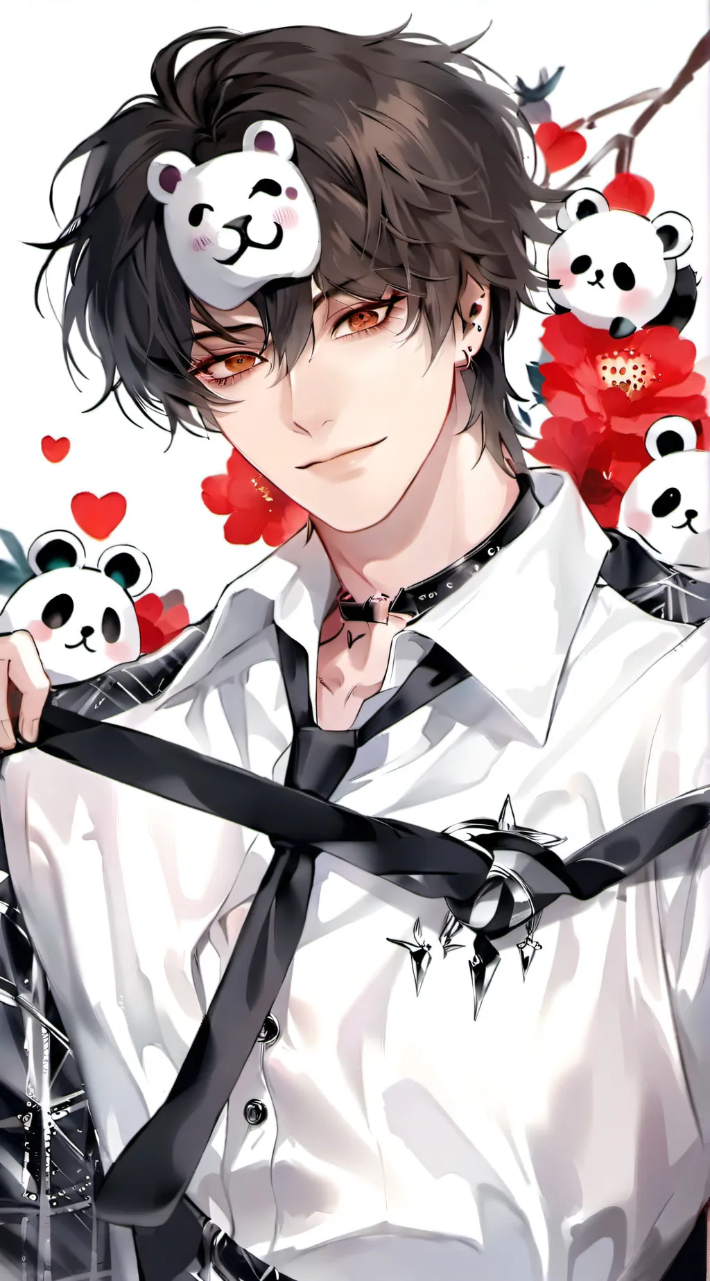 ai character: MrTuxedopanda  background