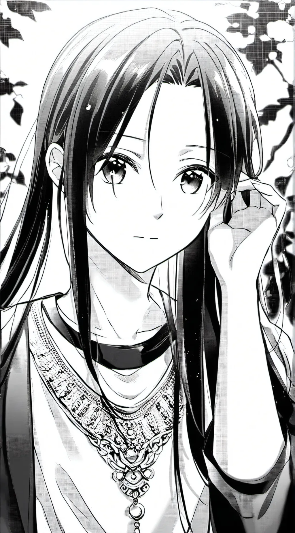 ai character: Miss circle background