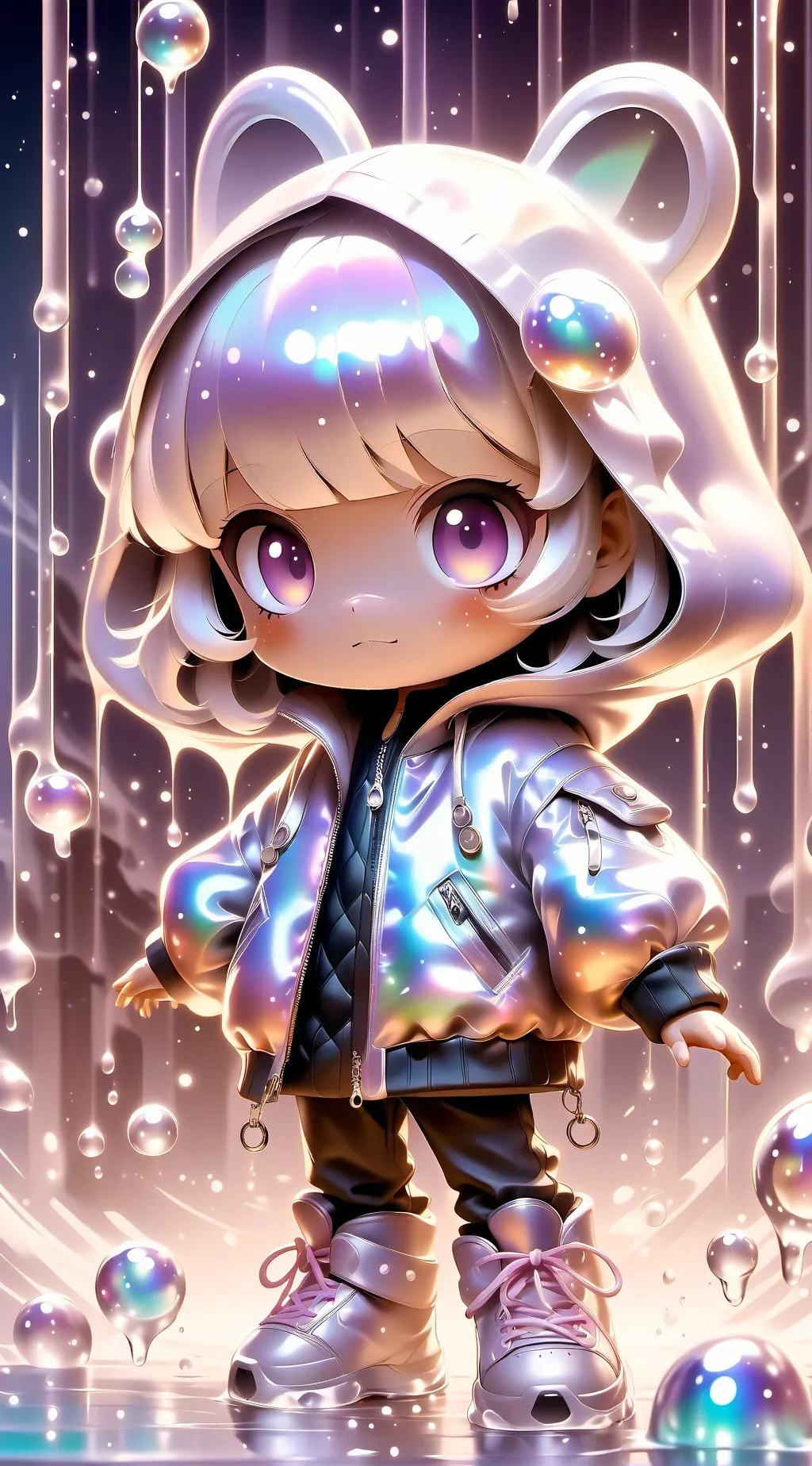 ai character: bebe recien nacido background