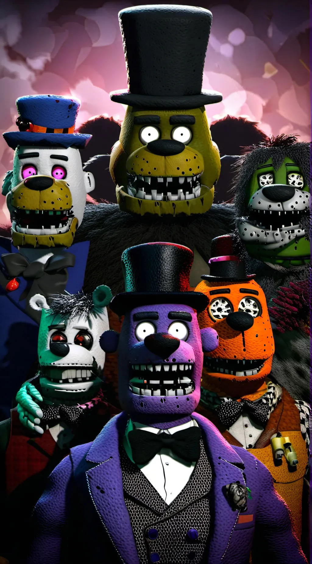 ai character: FNAF 2 friends background