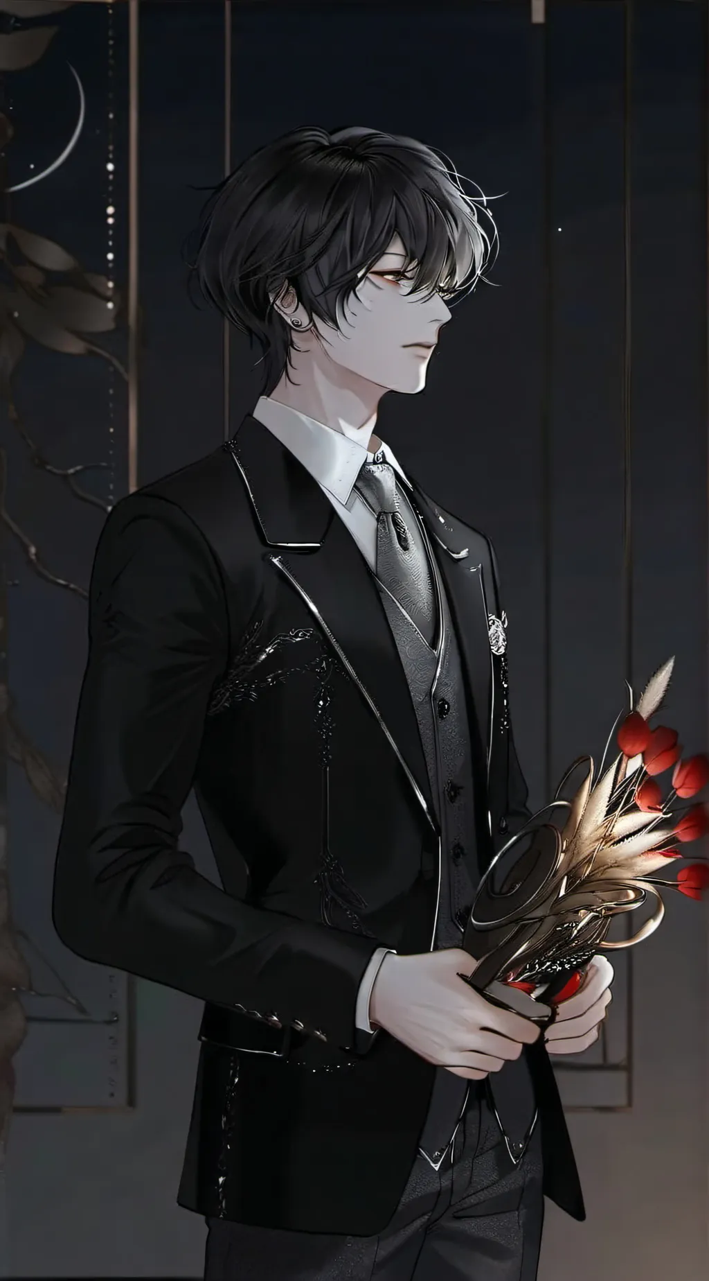 ai character: Demon💜 background