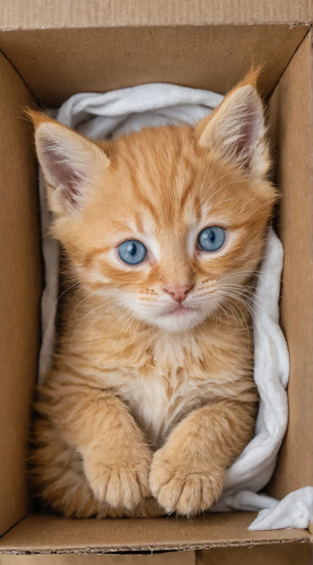 ai character: cute little kitten background