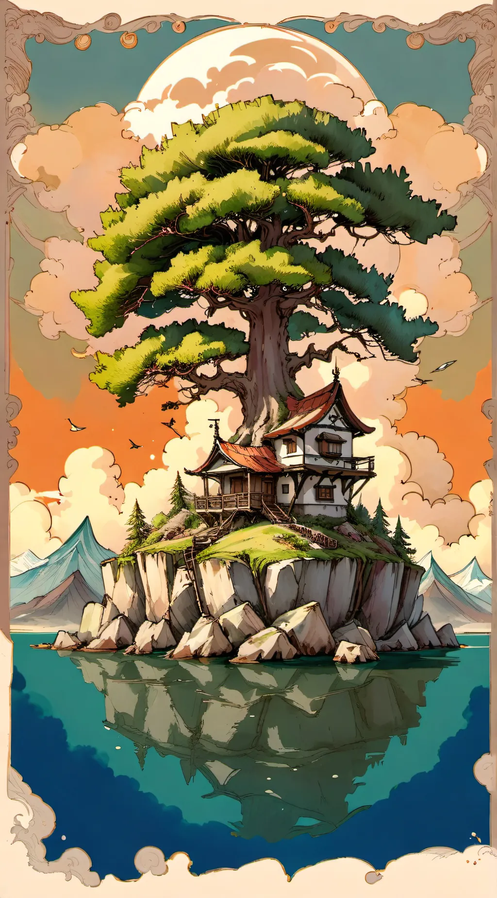 ai character: roll island background