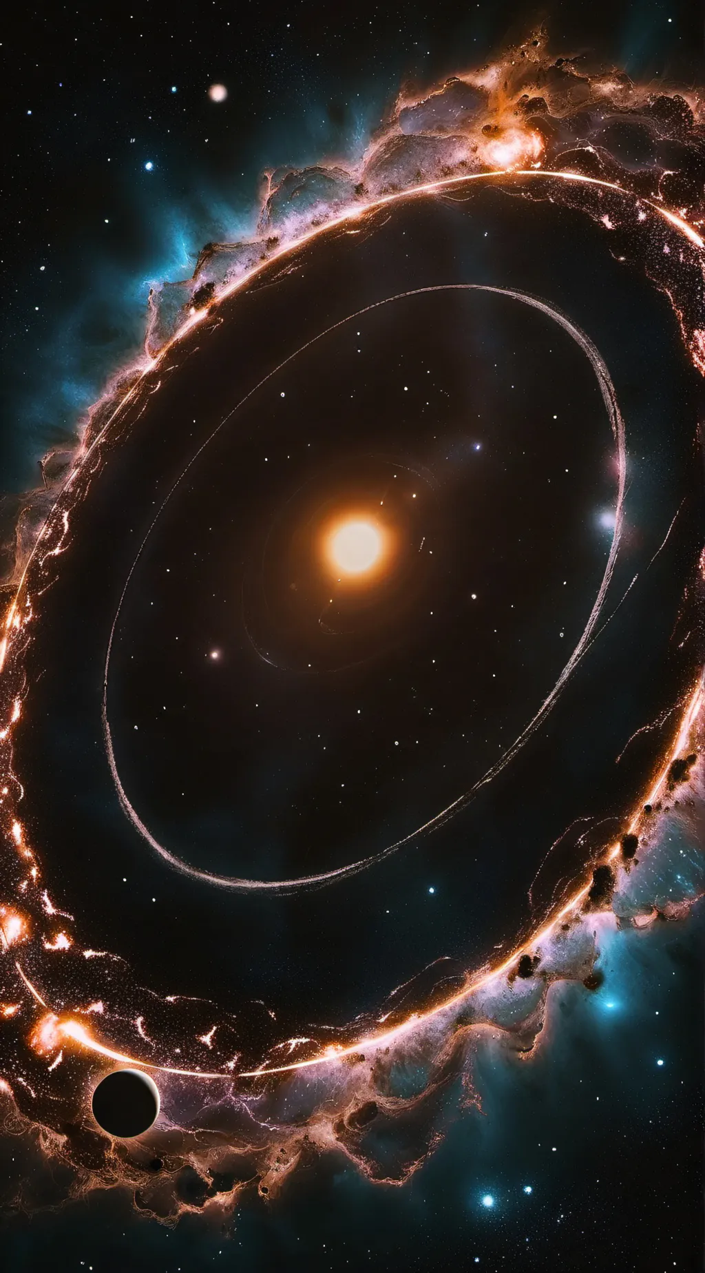 ai character: Black hole solar s background