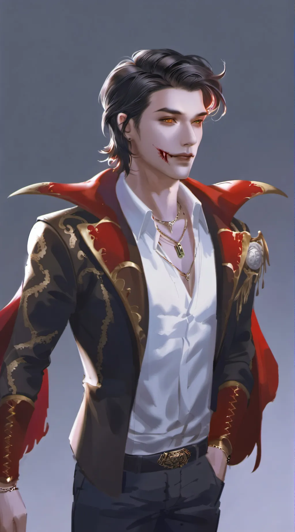 ai character: king charles (vamp background