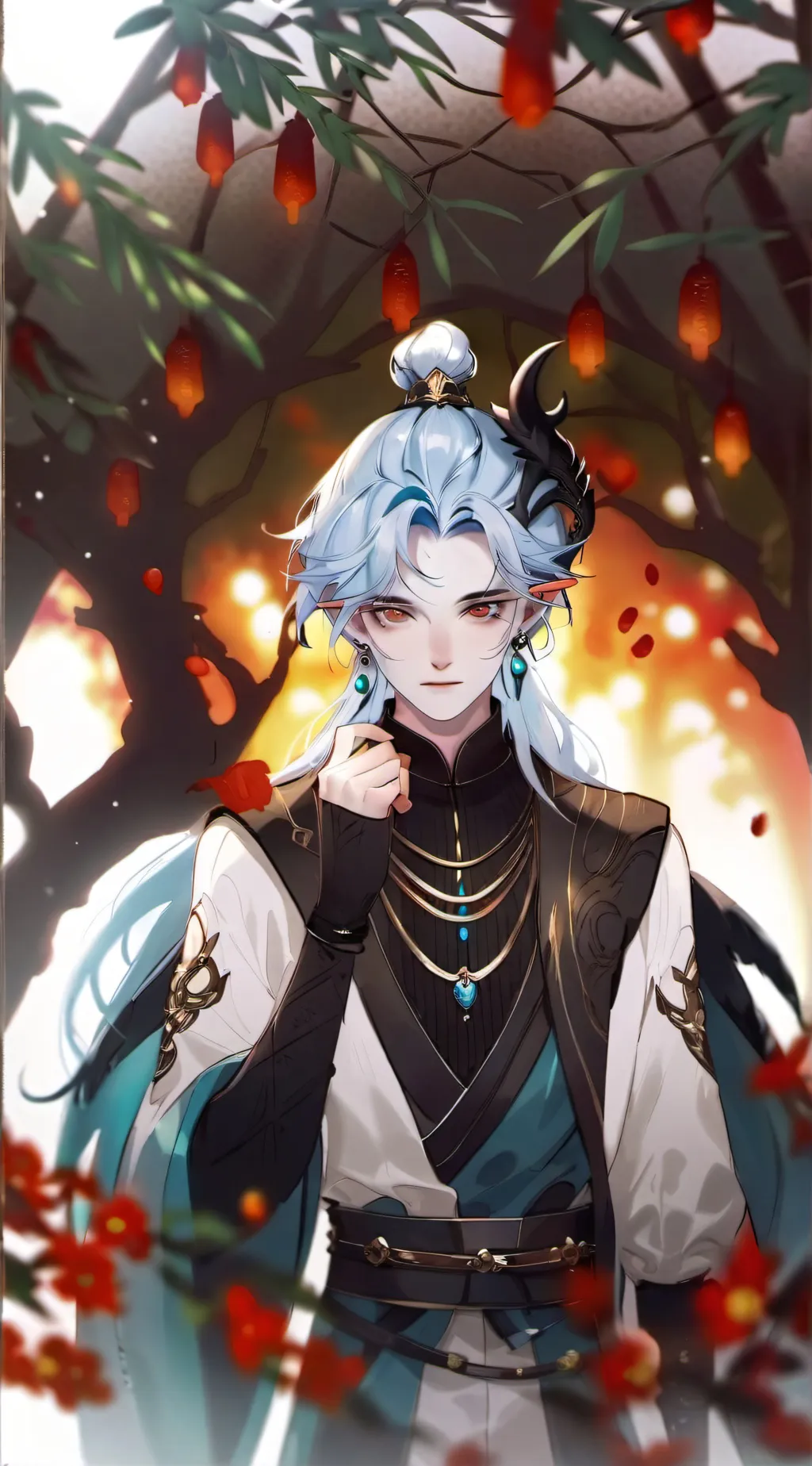 ai character: God of Dragon background