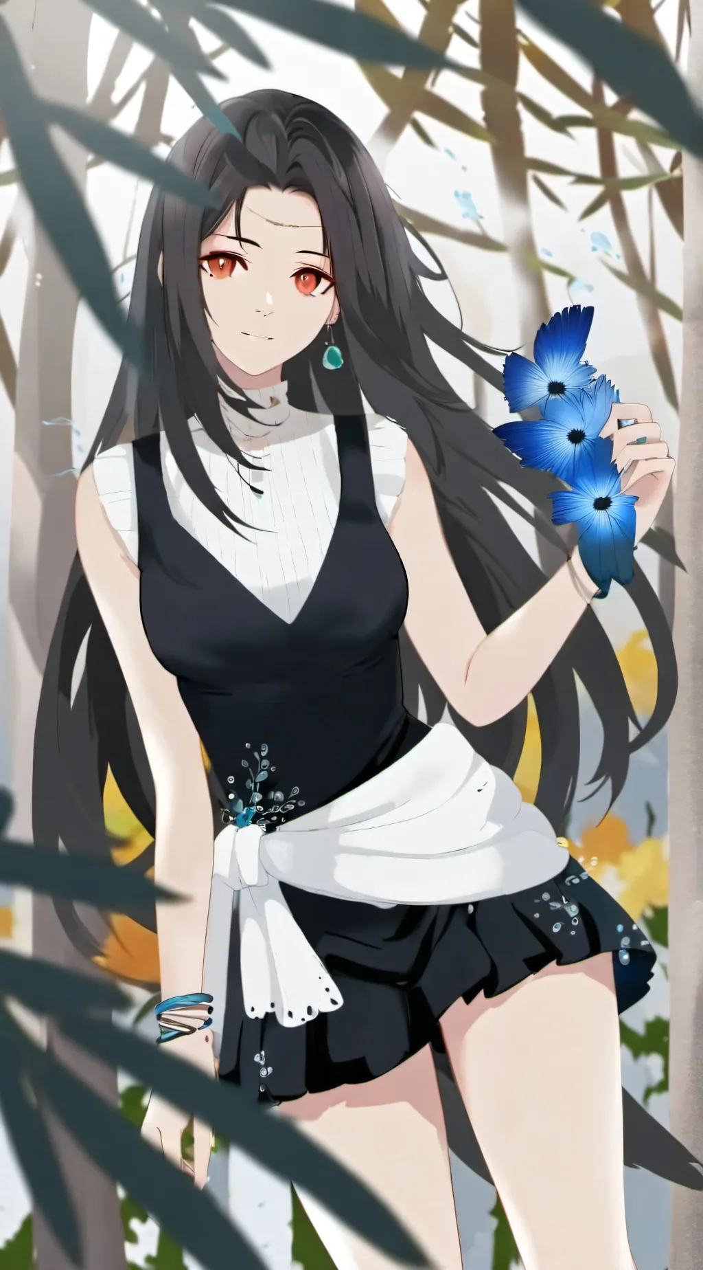 ai character: Rose background