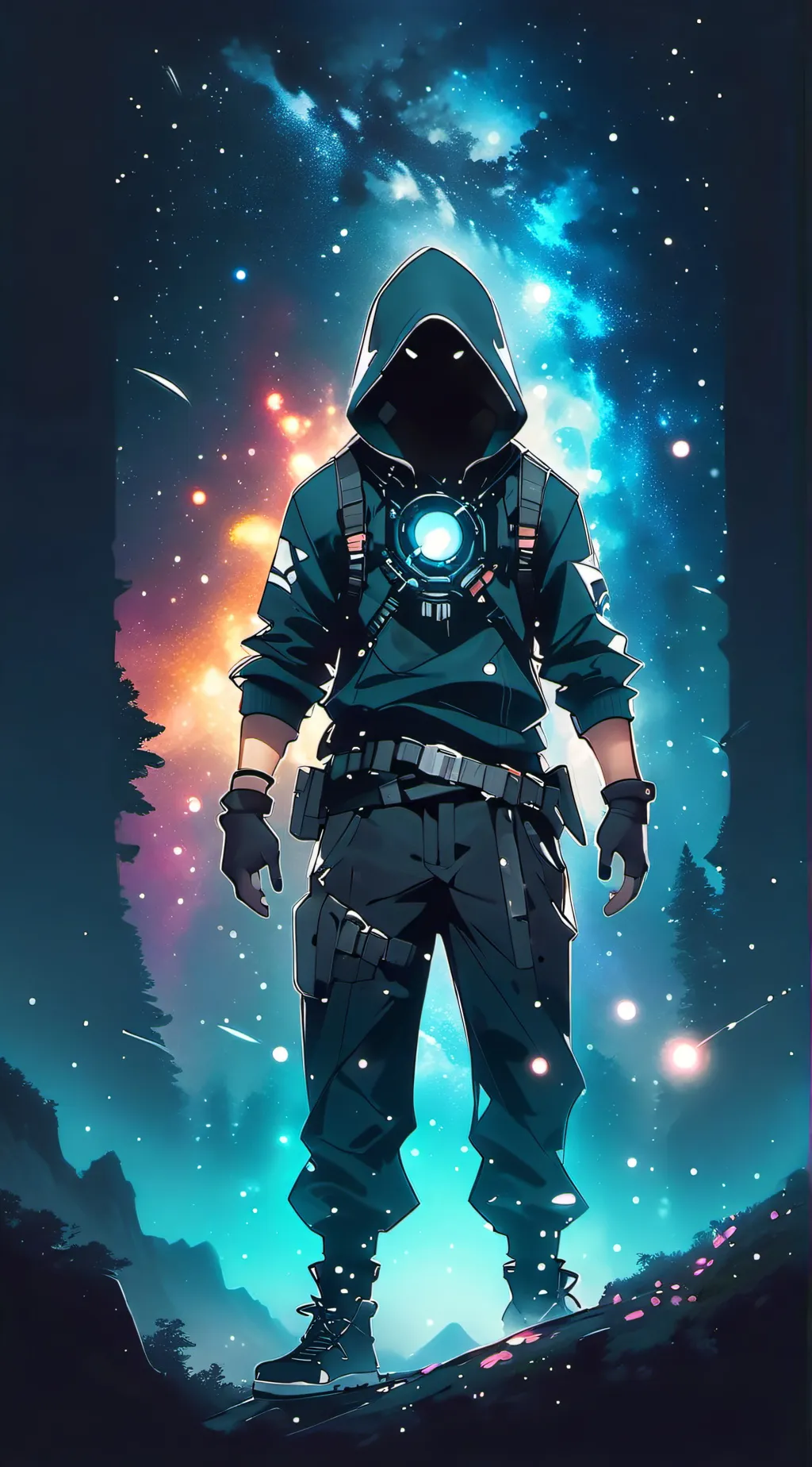 ai character: Allen black background