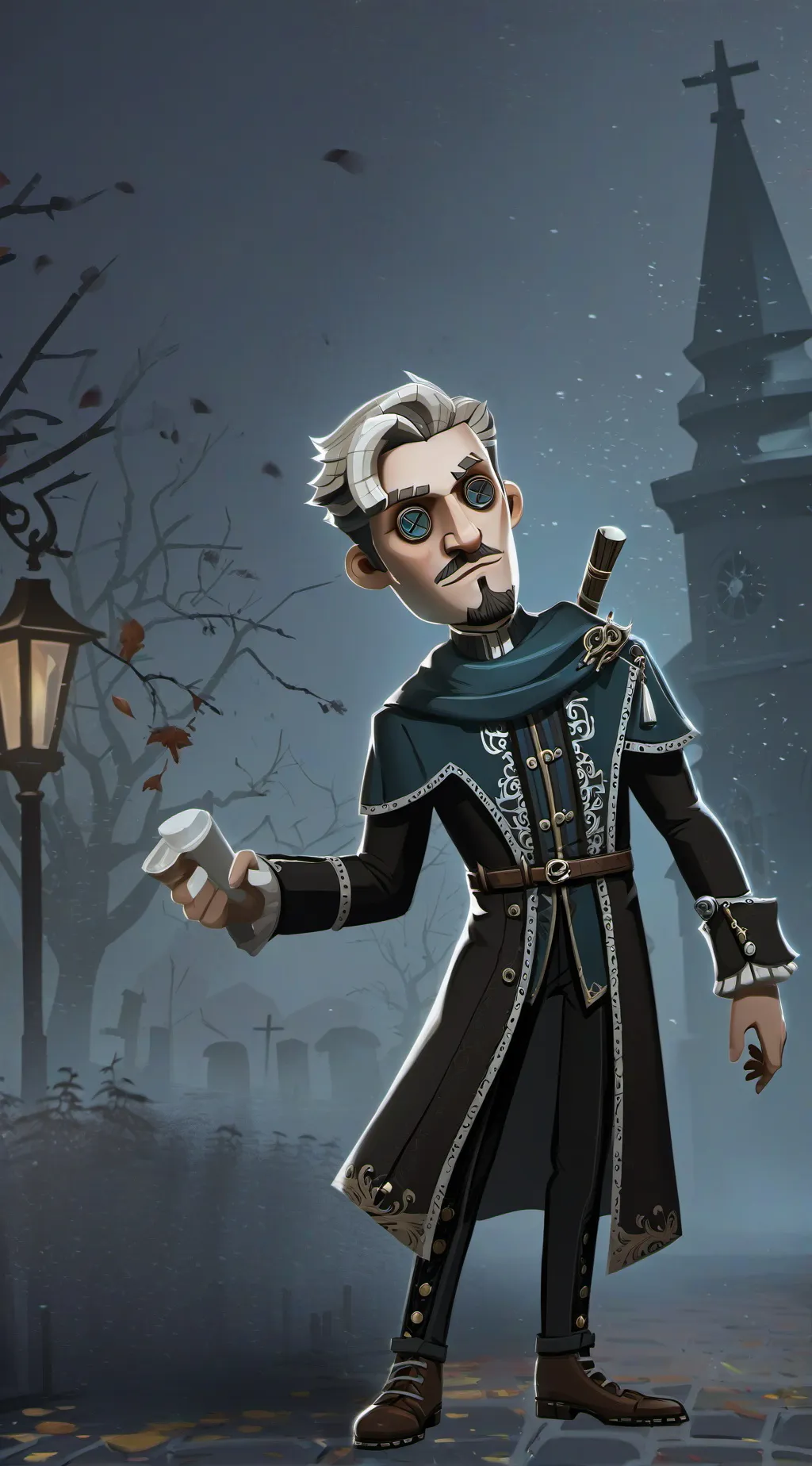 ai character: rainbowlicious  background