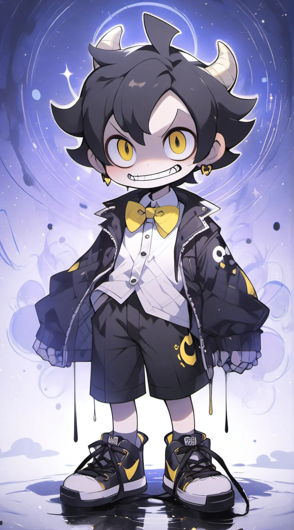 ai character: SIN BENDY  background