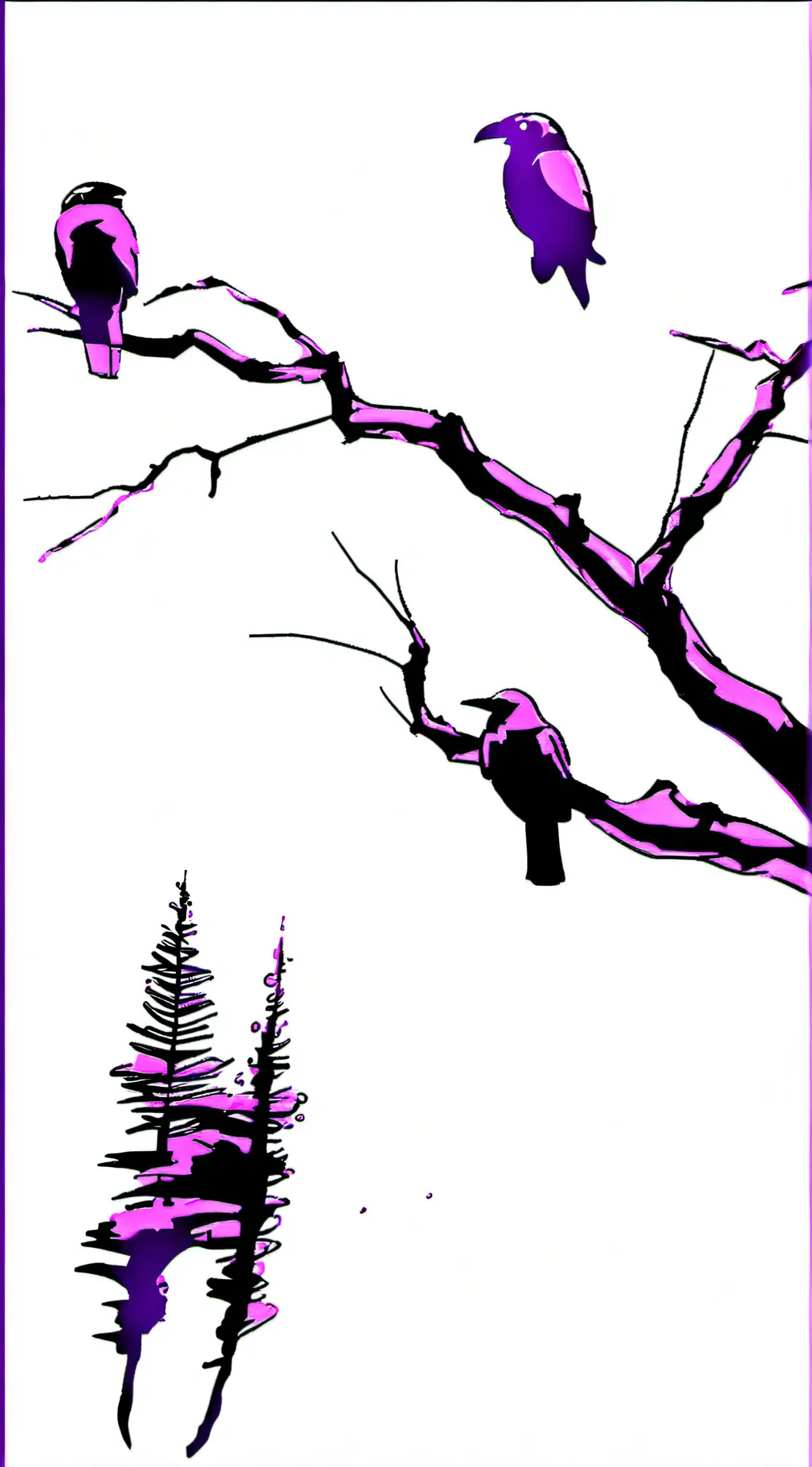 ai character: Light purple🍇 background