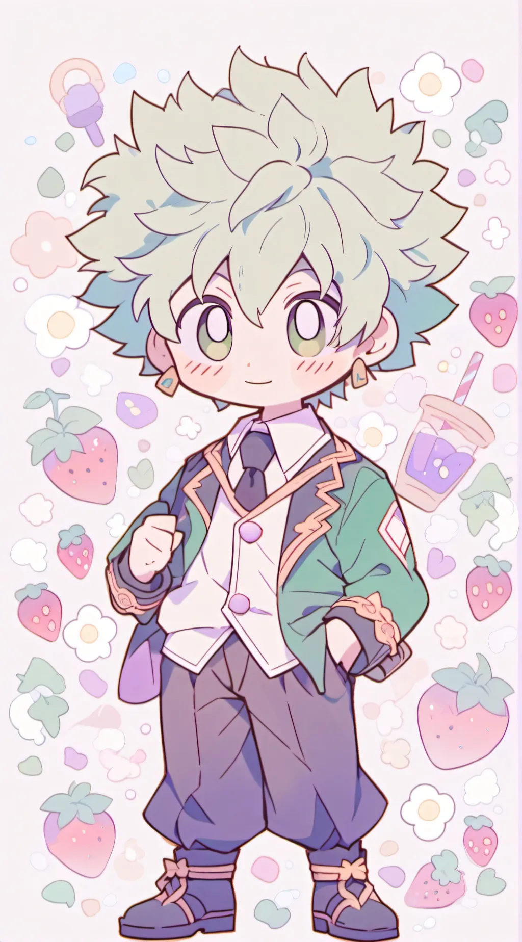 ai character: Mha naptime spray  background