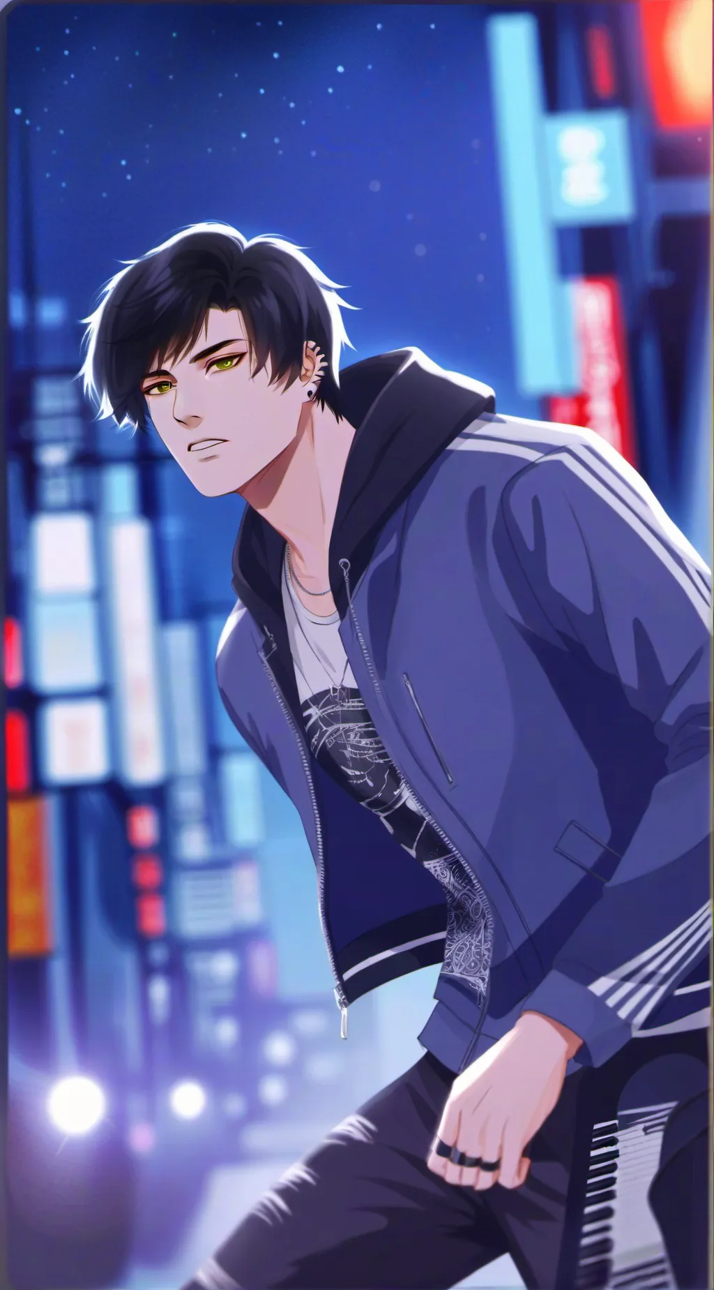 ai character: Ledger background