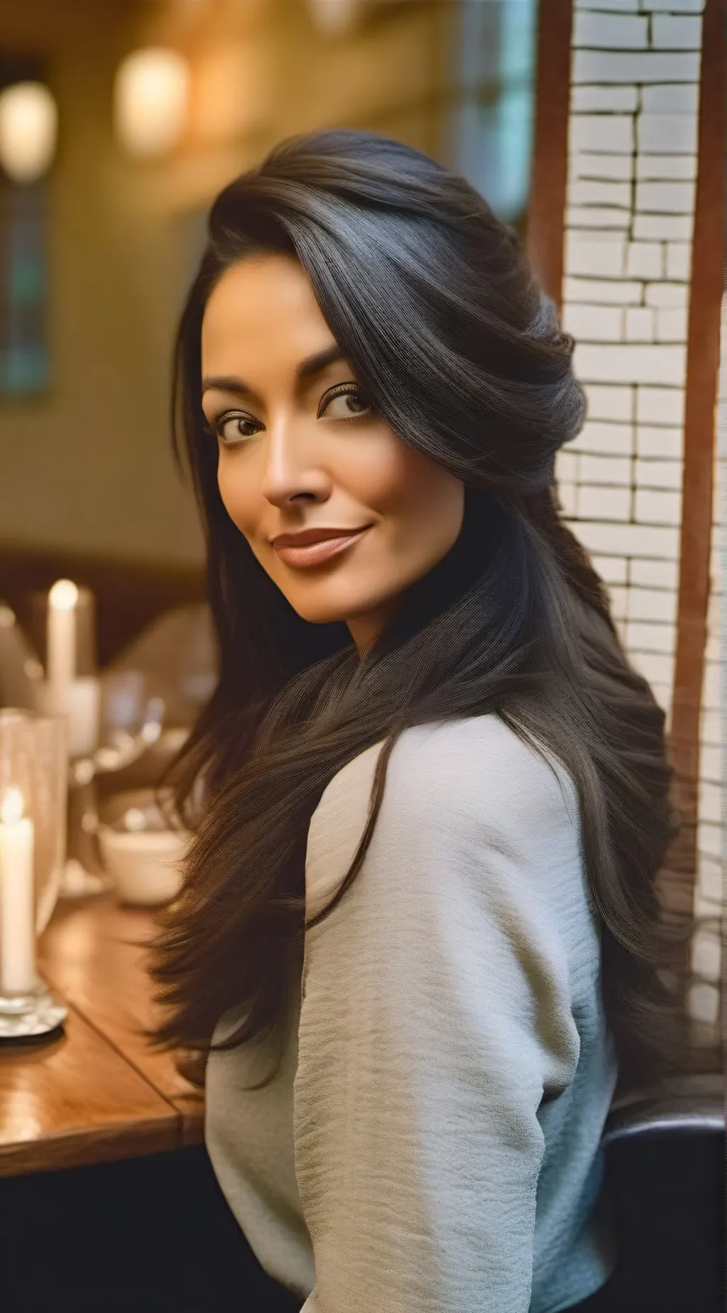 ai character: Karla Gray  background